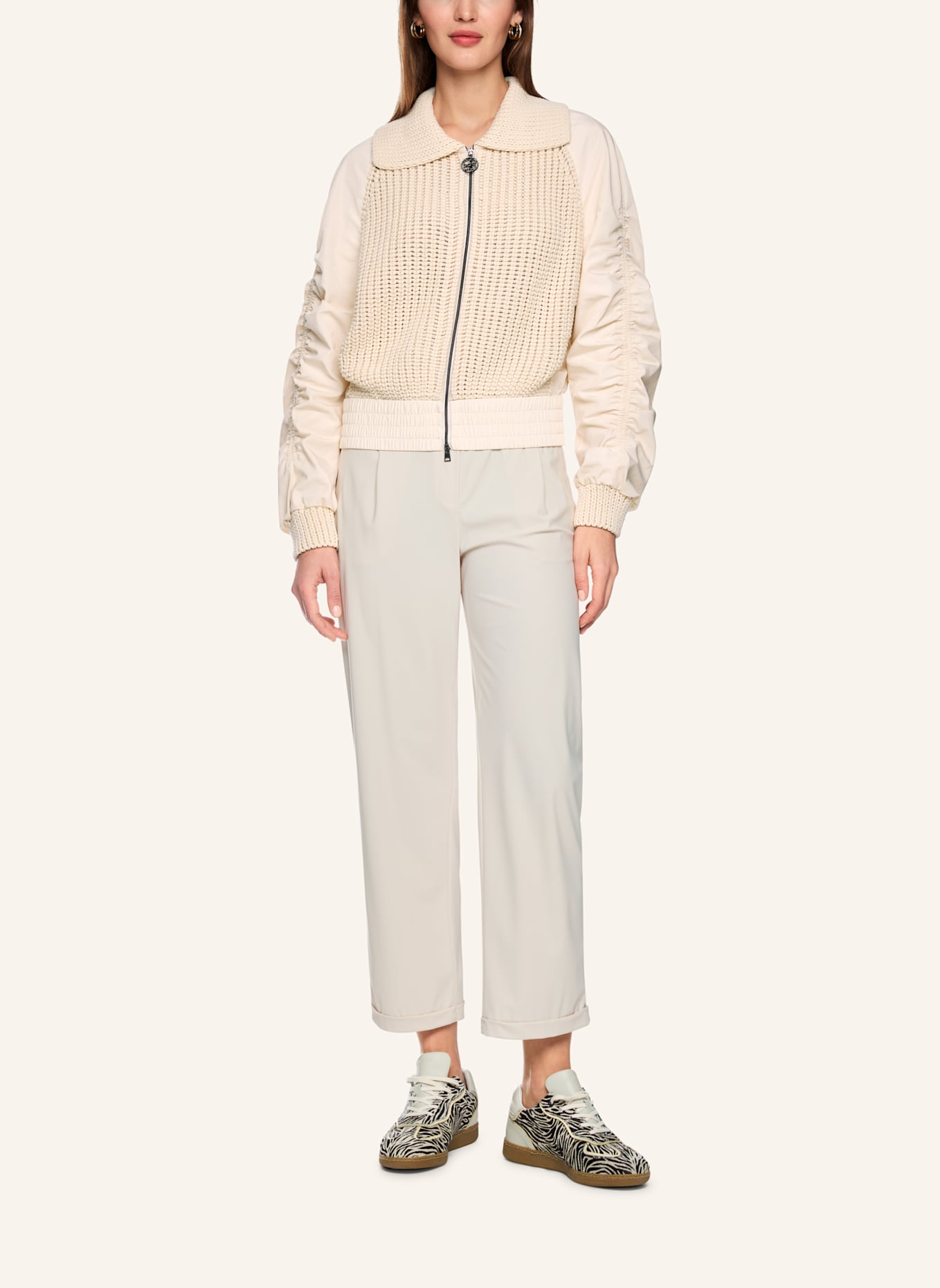 MARC CAIN Cardigan: BEIGE