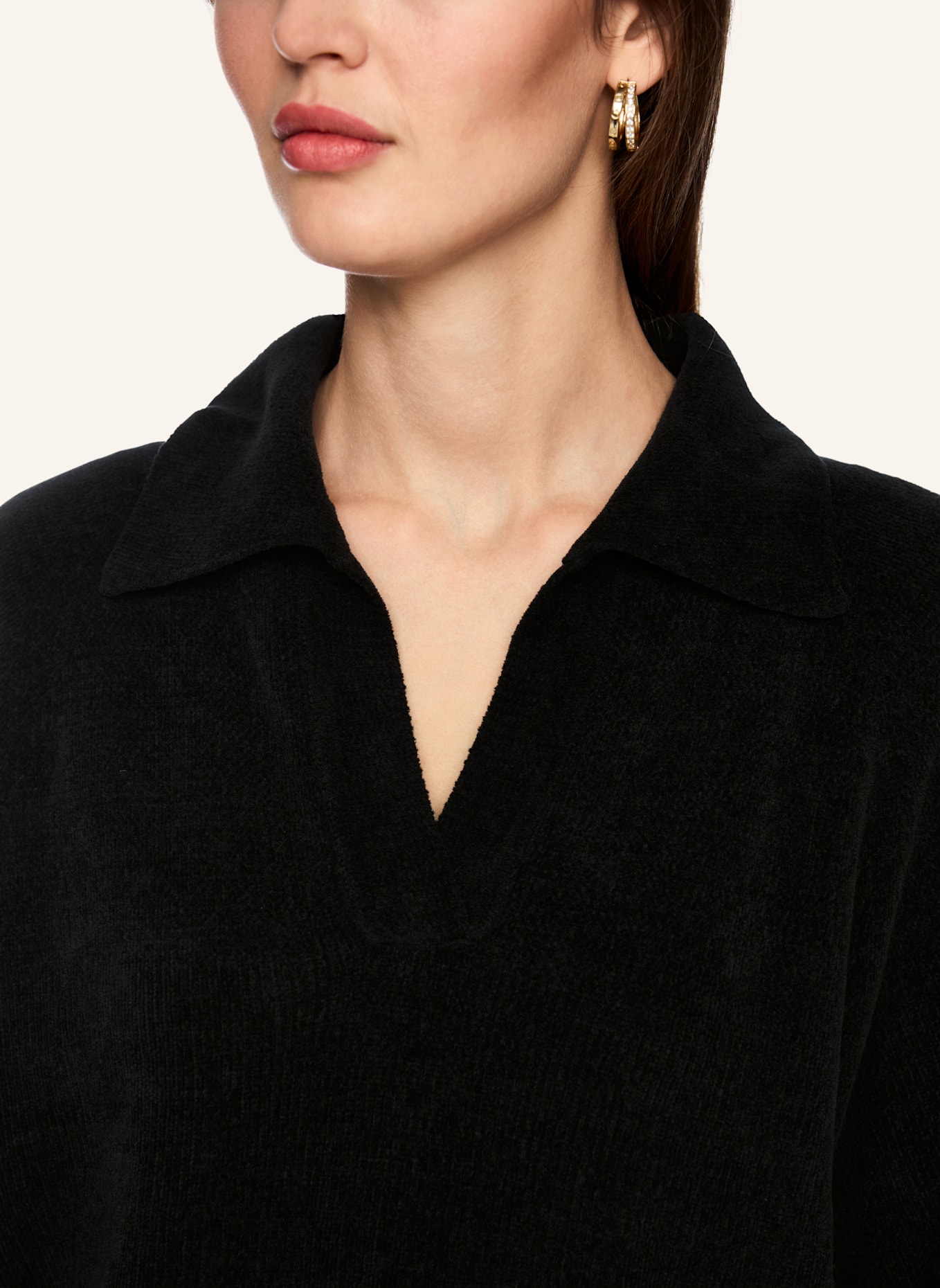 MARC CAIN Poloshirt: SCHWARZ