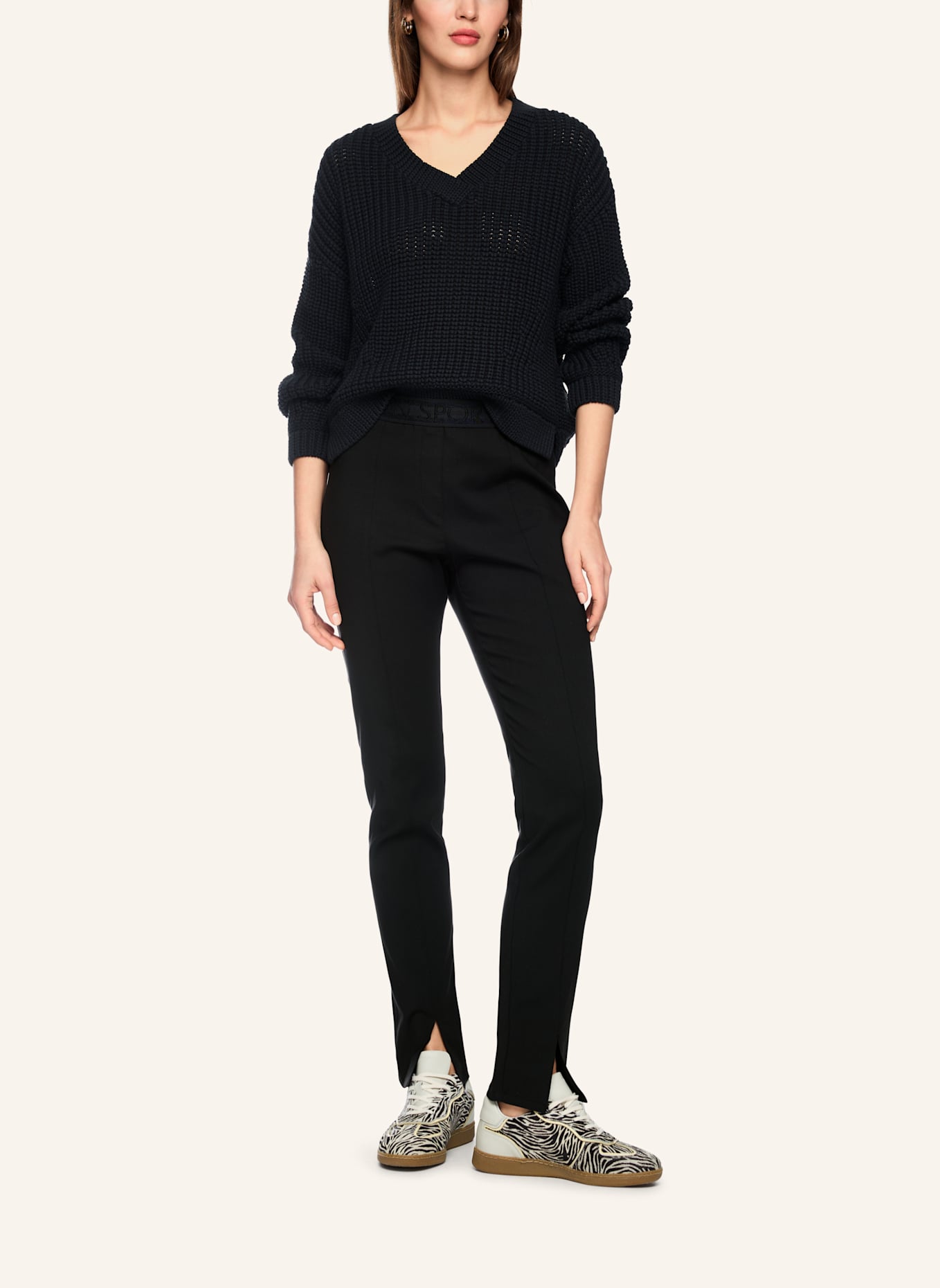 MARC CAIN Hose SIENA: SCHWARZ