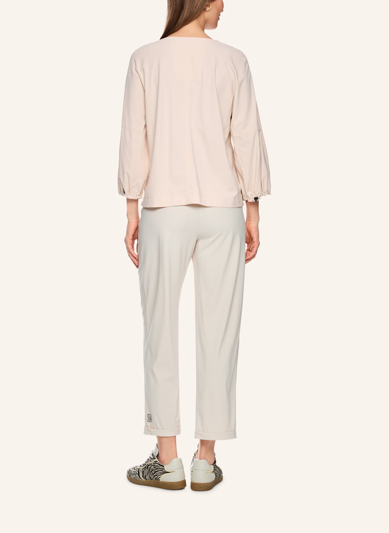 MARC CAIN Blusenshirt mit 3/4-Arm: BEIGE