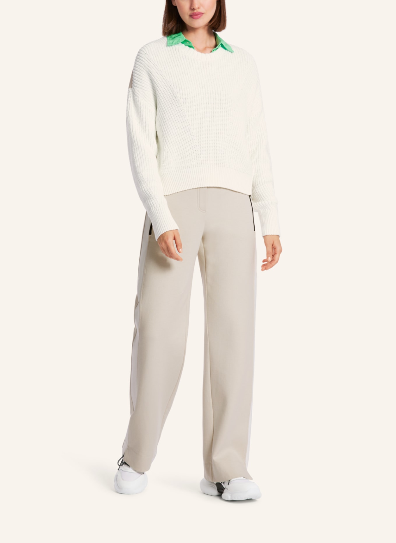 MARC CAIN Pullover, Farbe: WEISS/ CREME (Bild 4)