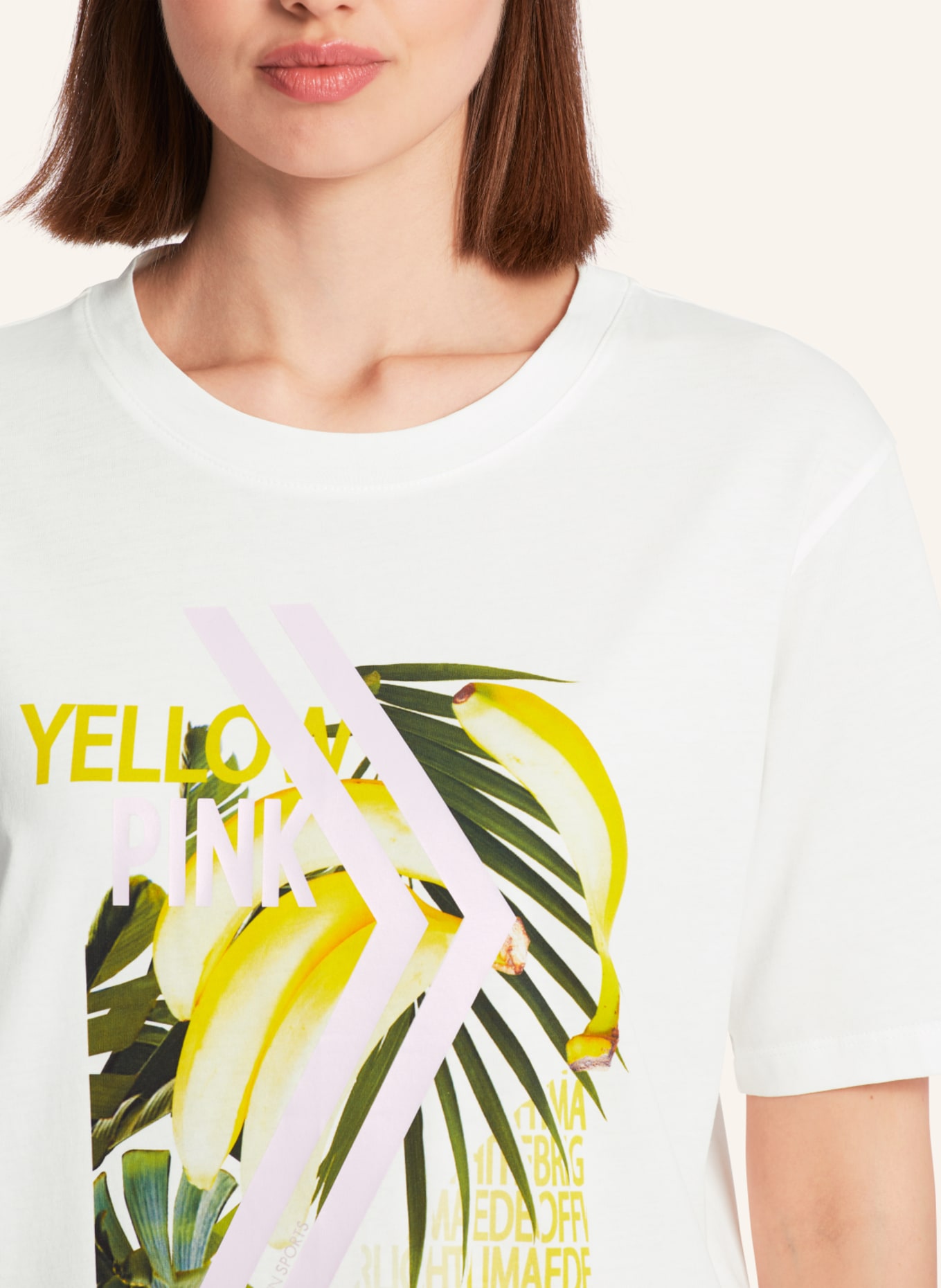 MARC CAIN T-Shirt, Farbe: WEISS/ CREME (Bild 3)