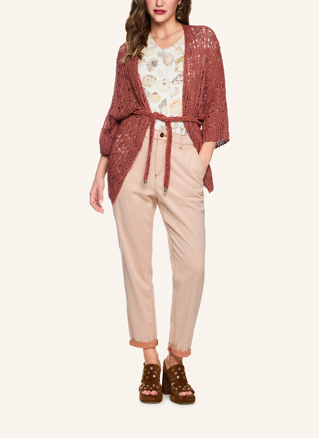 MARC CAIN Jeans RIAD: ROT