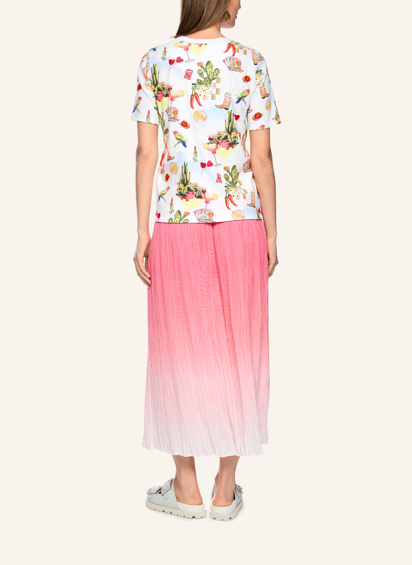 MARC CAIN T-Shirt: WEISS