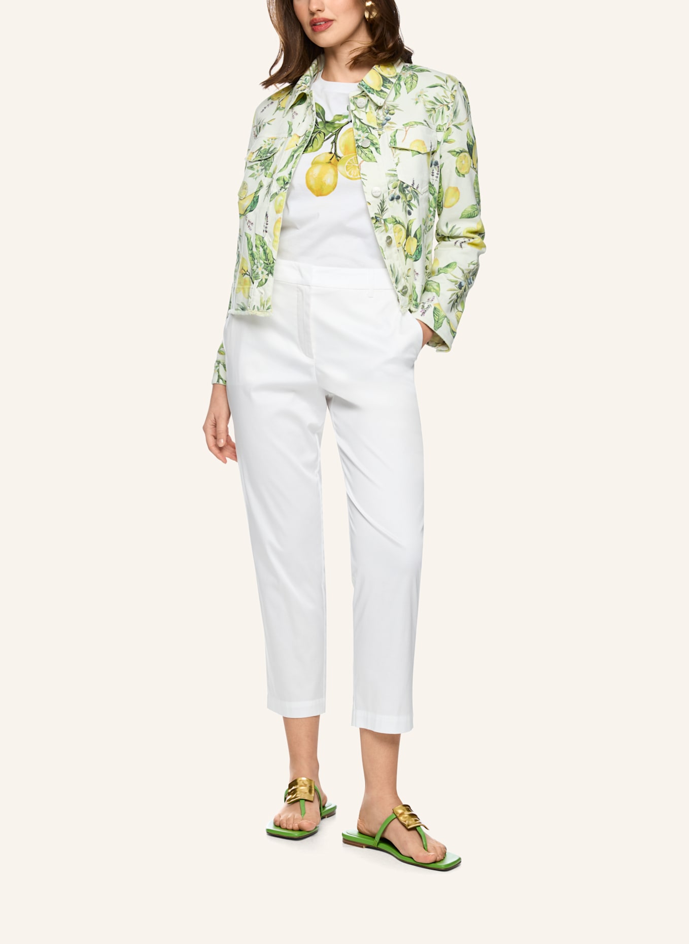 MARC CAIN Hose FRANCA: WEISS