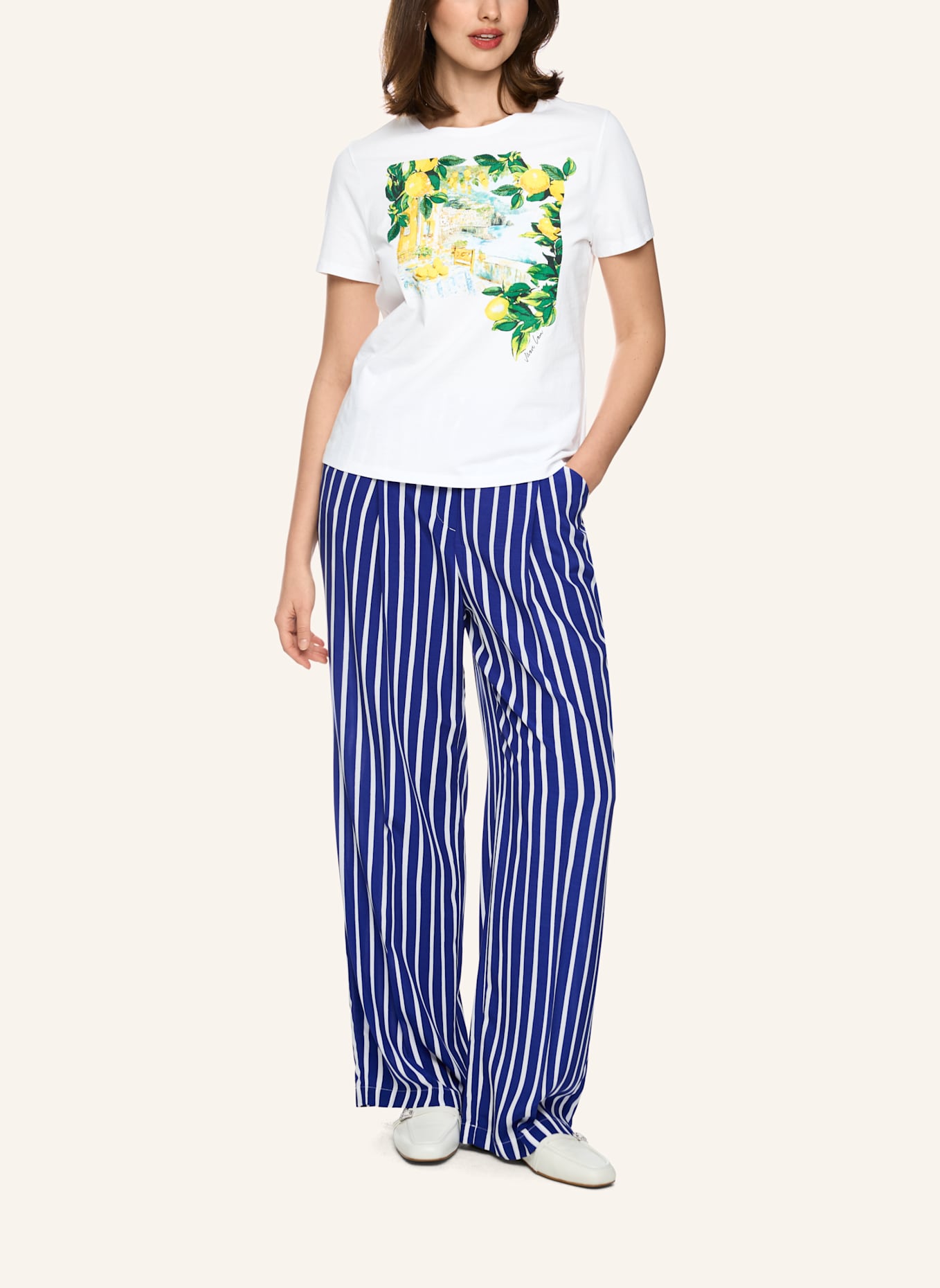 MARC CAIN T-Shirt: WEISS