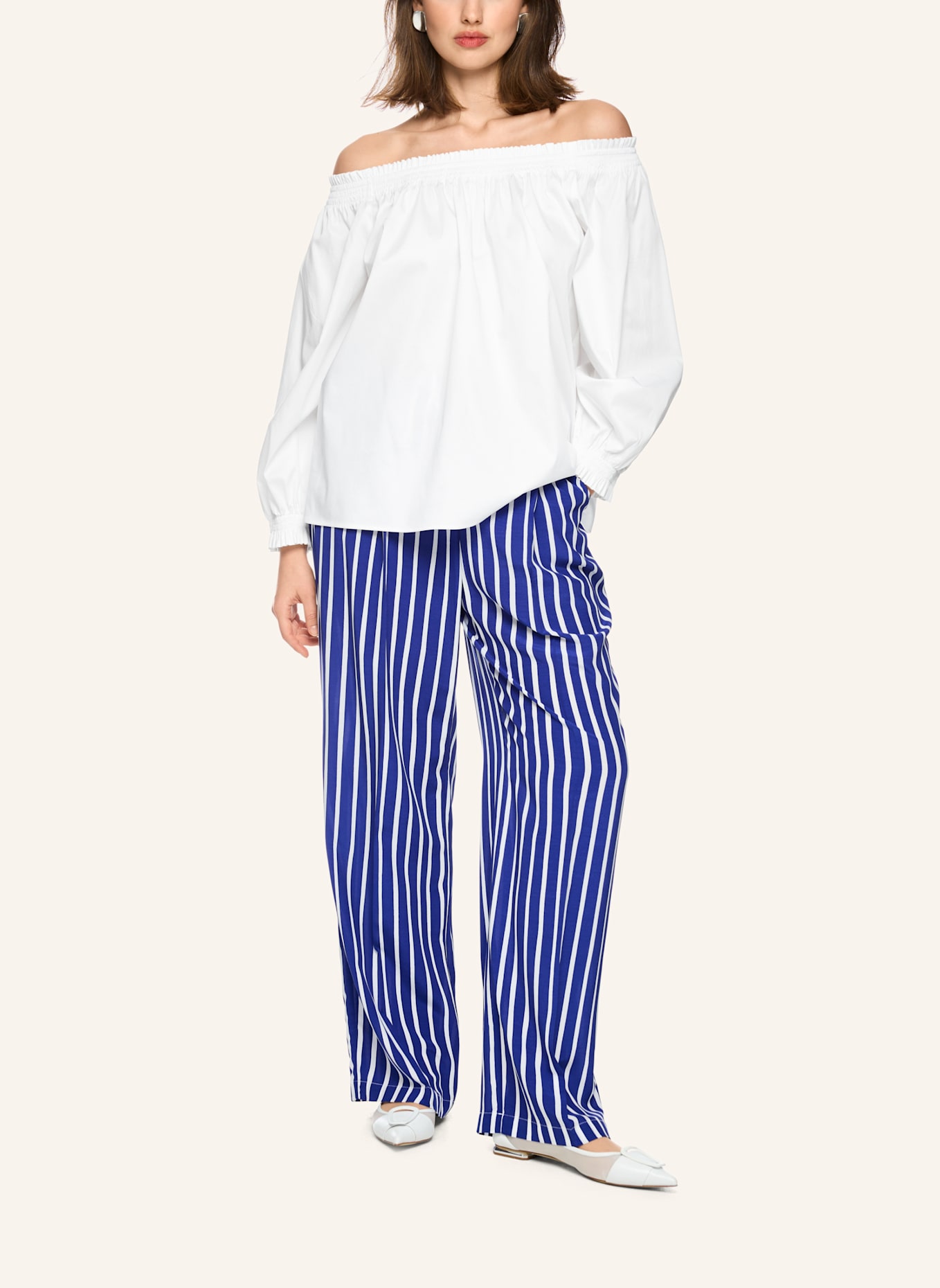 MARC CAIN Bluse: WEISS