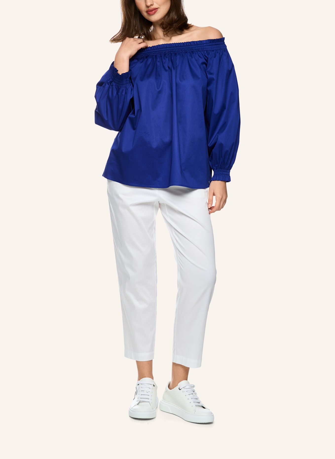 MARC CAIN Bluse: DUNKELBLAU