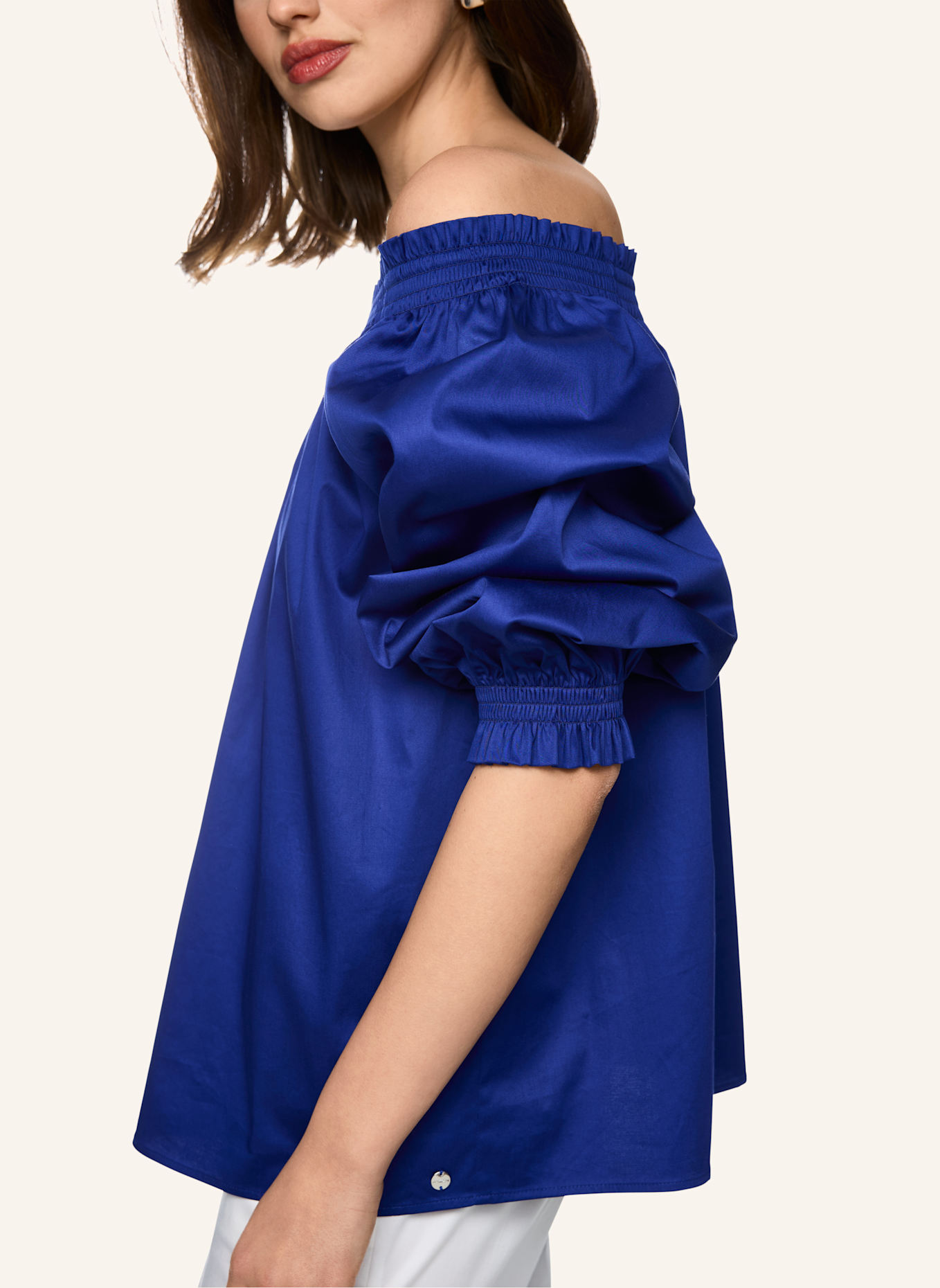 MARC CAIN Bluse: DUNKELBLAU