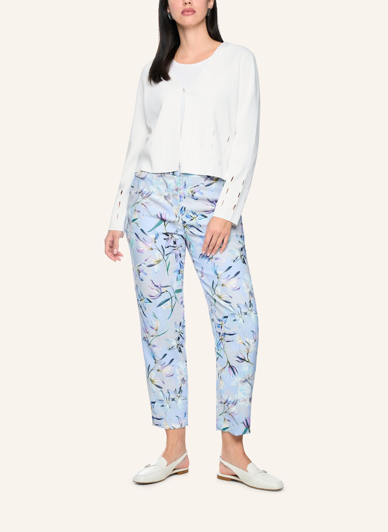 MARC CAIN Cardigan: WEISS