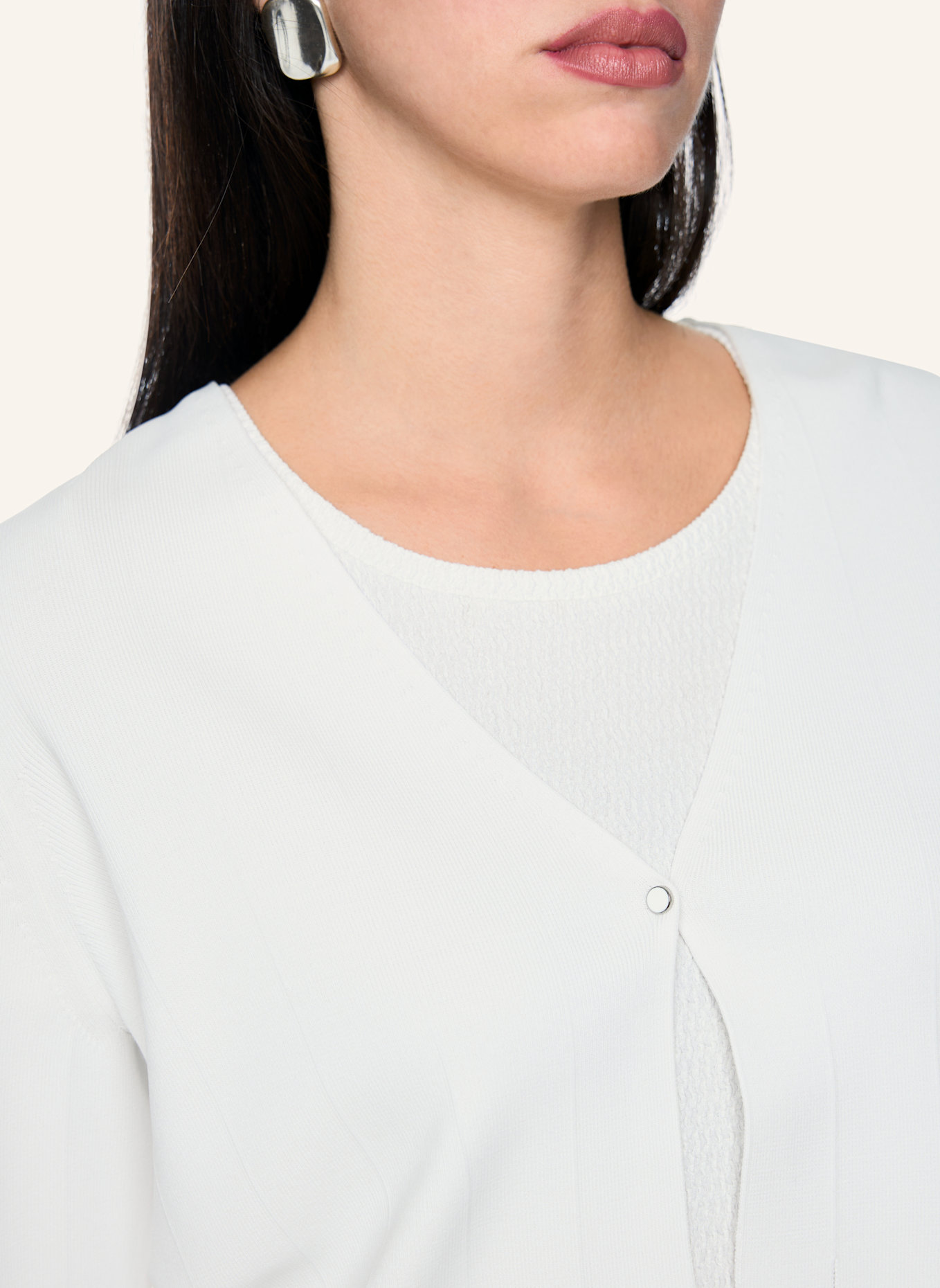 MARC CAIN Cardigan: WEISS