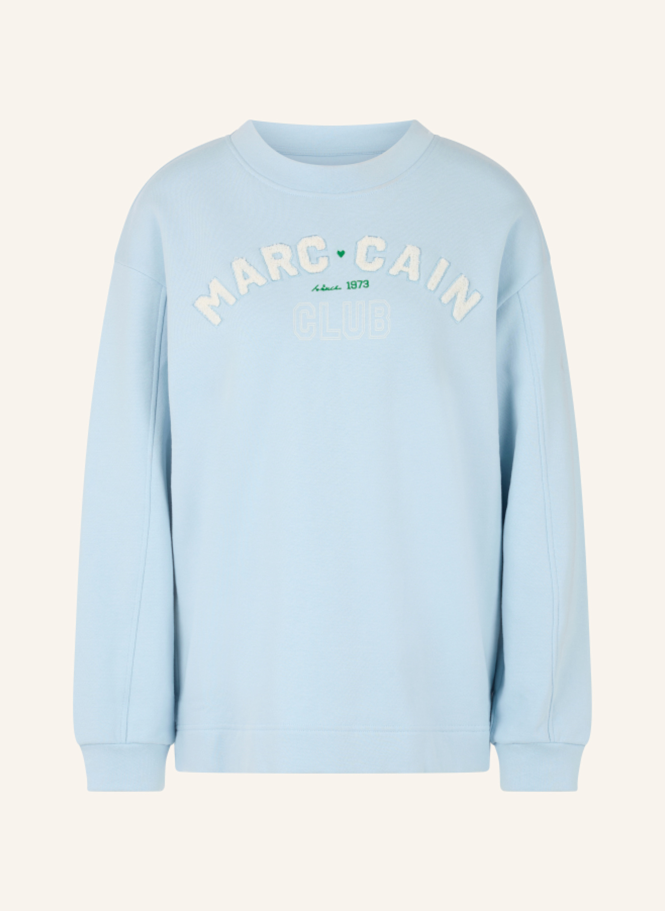 MARC CAIN Sweat-Shirt: HELLBLAU