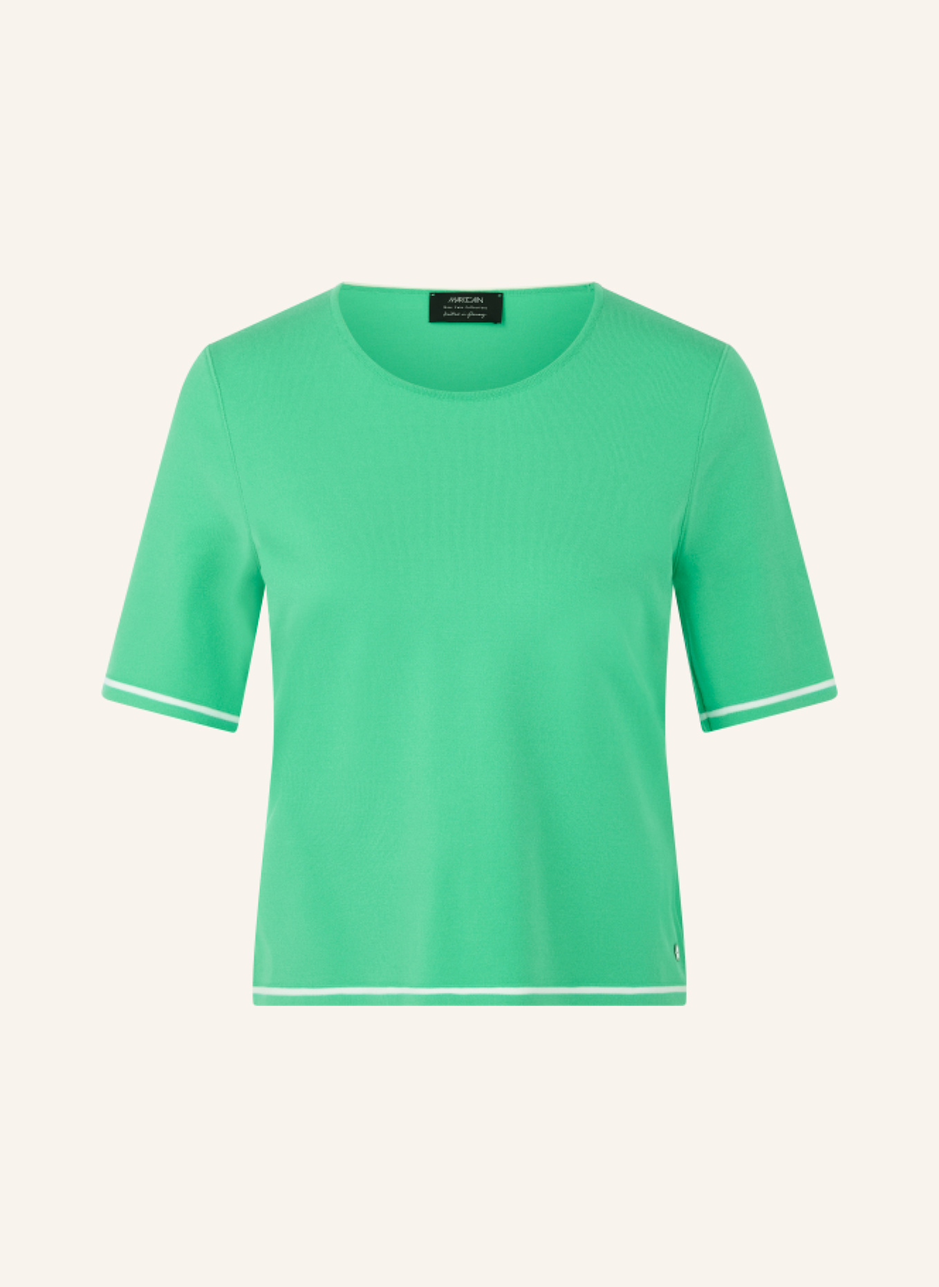 MARC CAIN Strickshirt: HELLGRÜN