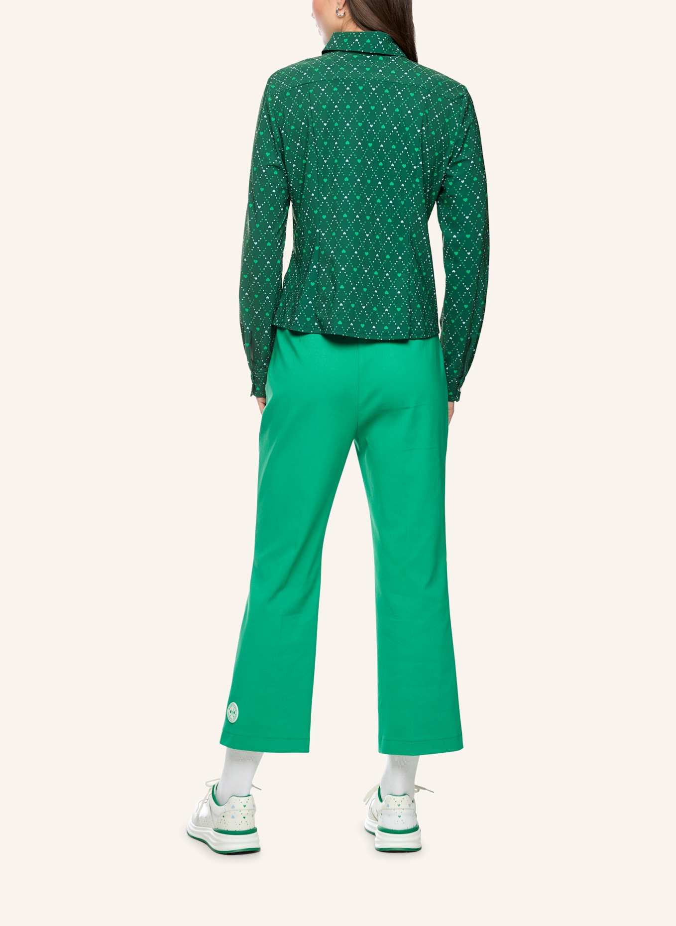 MARC CAIN Bluse: DUNKELGRÜN