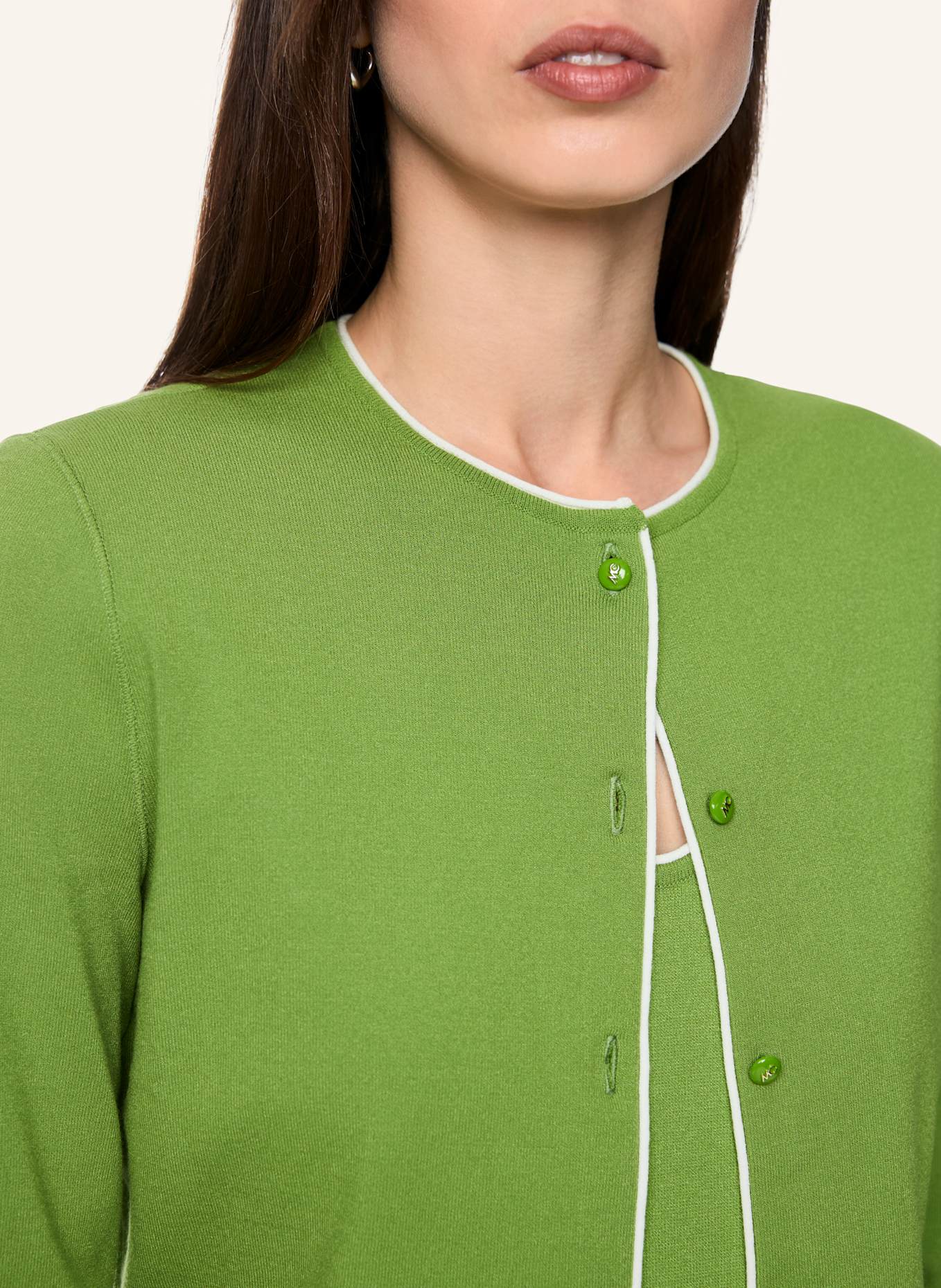 MARC CAIN Strickjacke: GRÜN