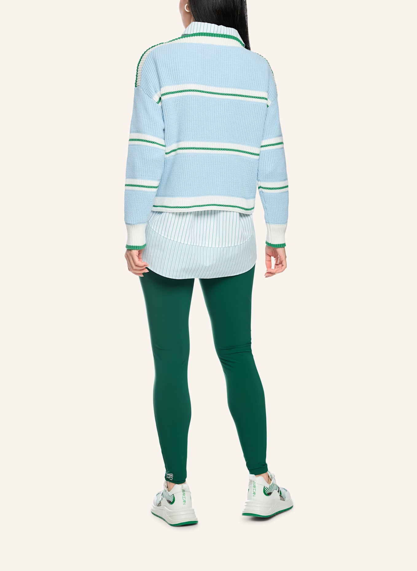 MARC CAIN Pullover: HELLBLAU