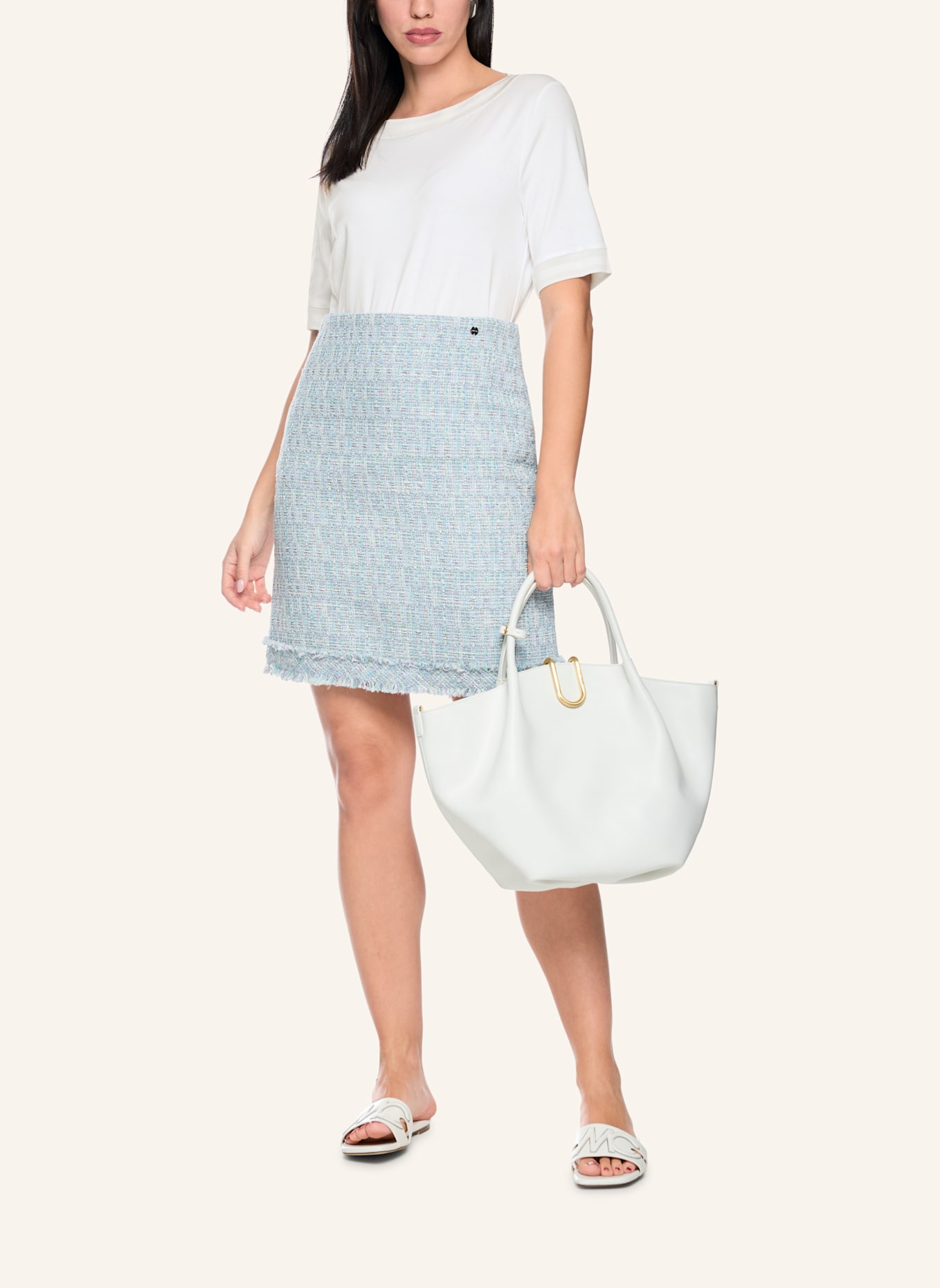 MARC CAIN T-Shirt: WEISS