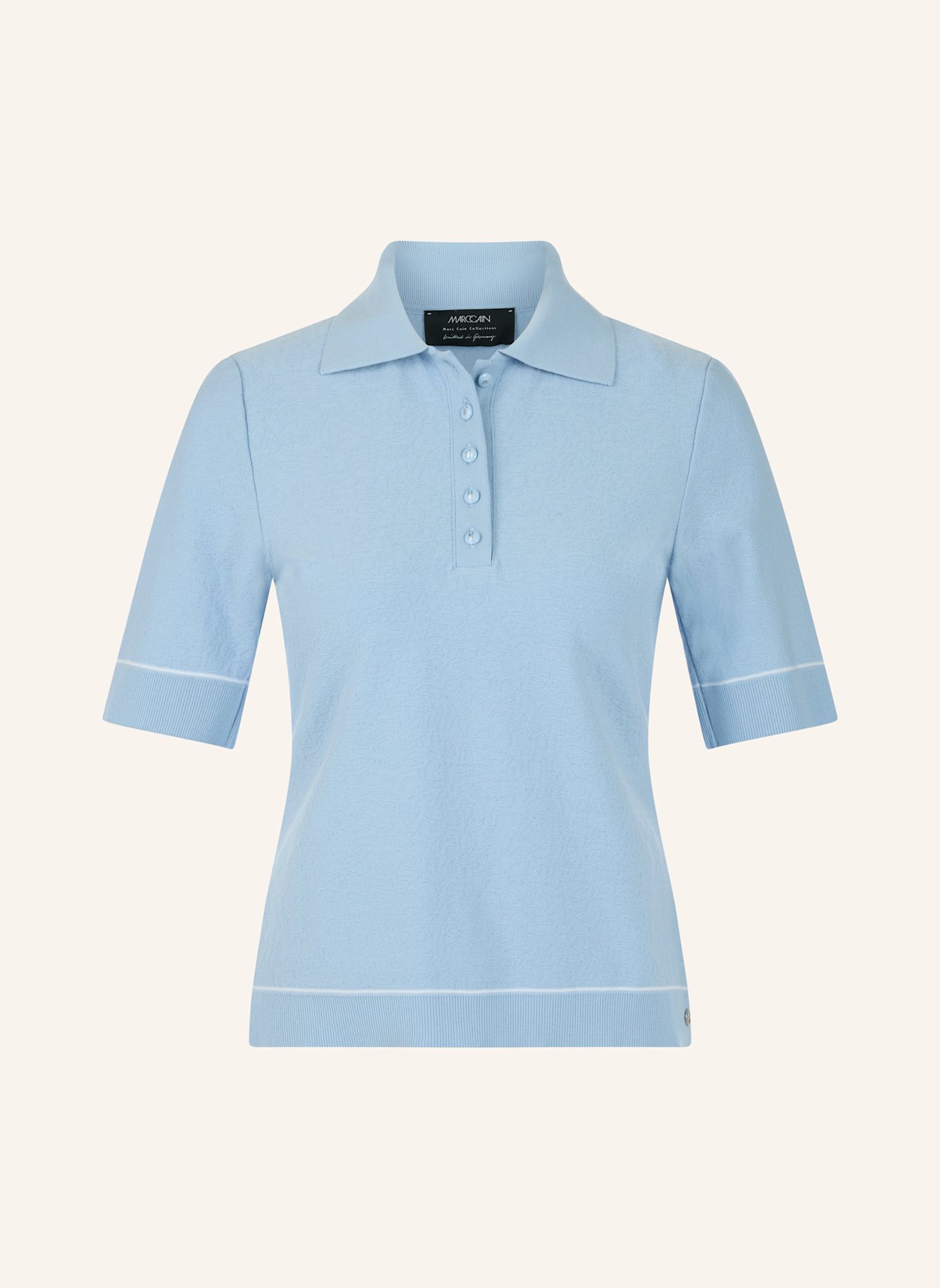 MARC CAIN Poloshirt: BLAU
