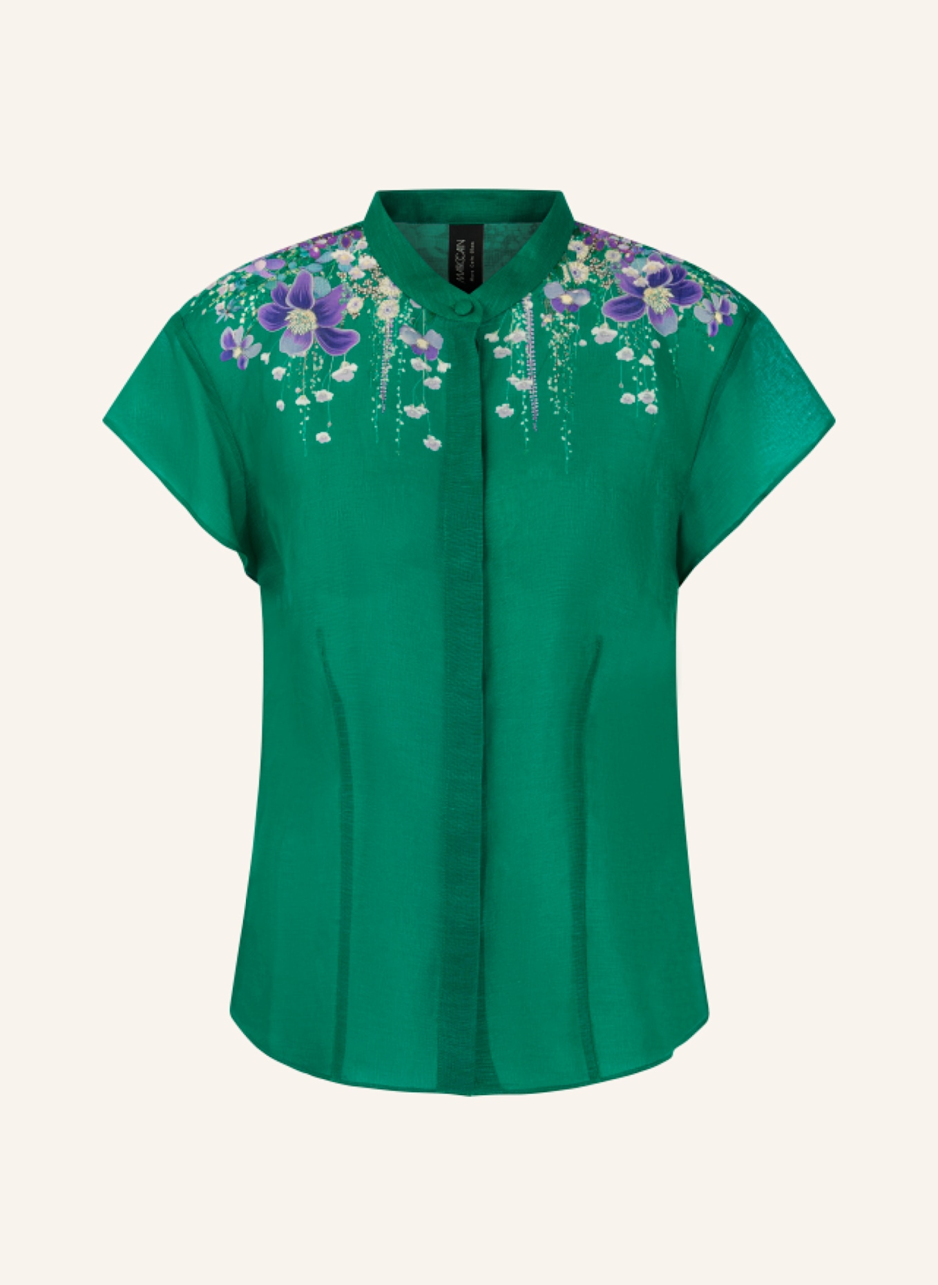 MARC CAIN Bluse: DUNKELGRÜN