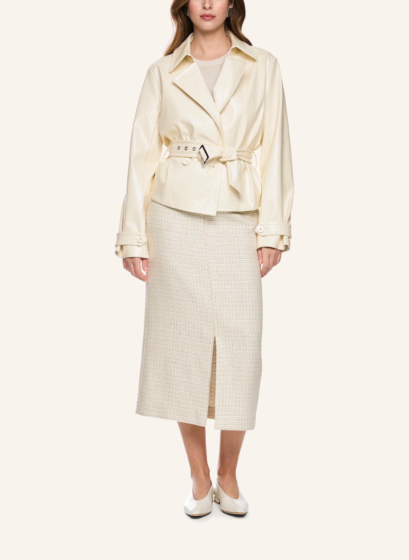 MARC CAIN Jacke in Lederoptik: BEIGE