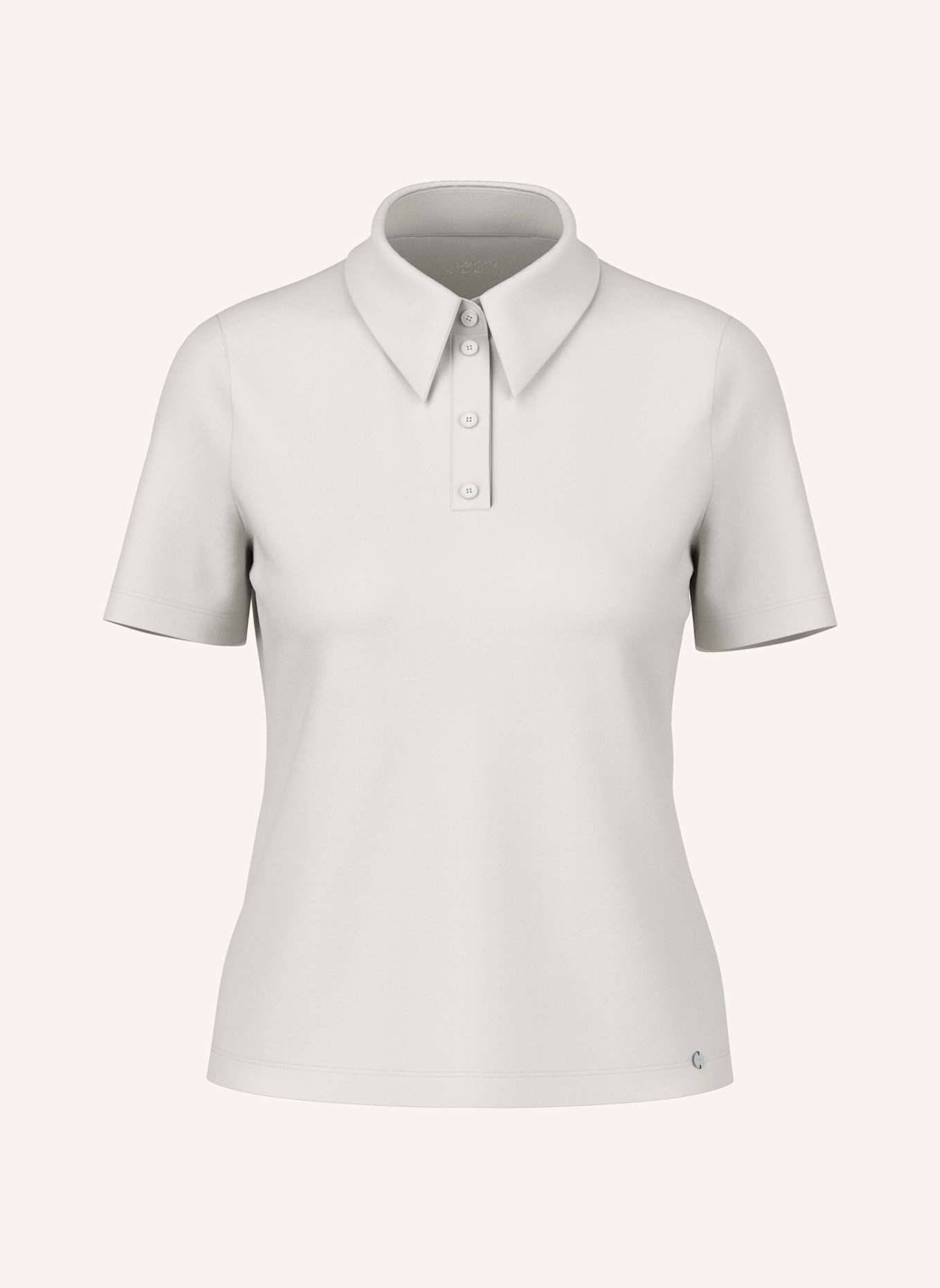 MARC CAIN Jersey-Poloshirt: GRAU