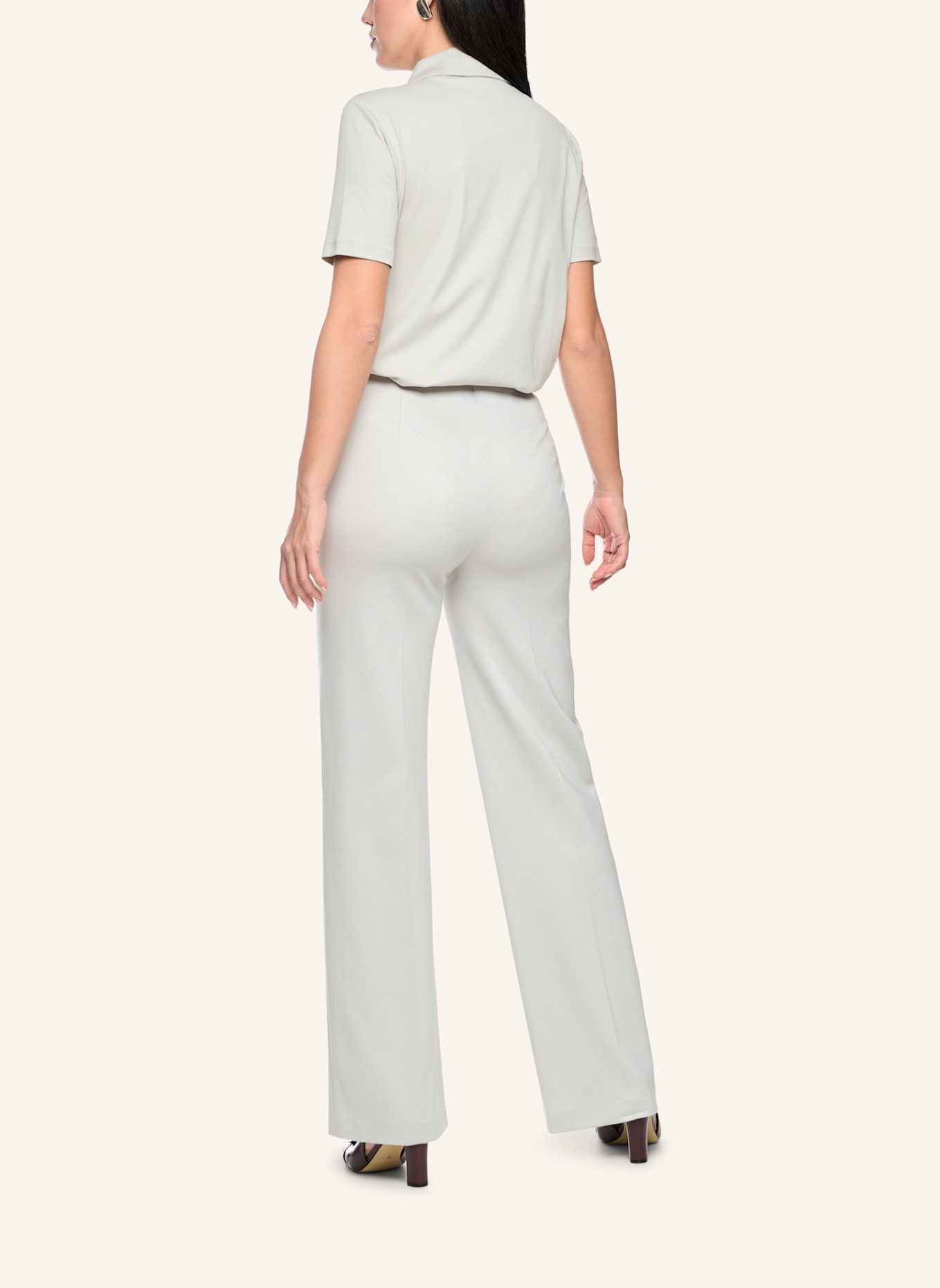 MARC CAIN Jersey-Poloshirt: GRAU