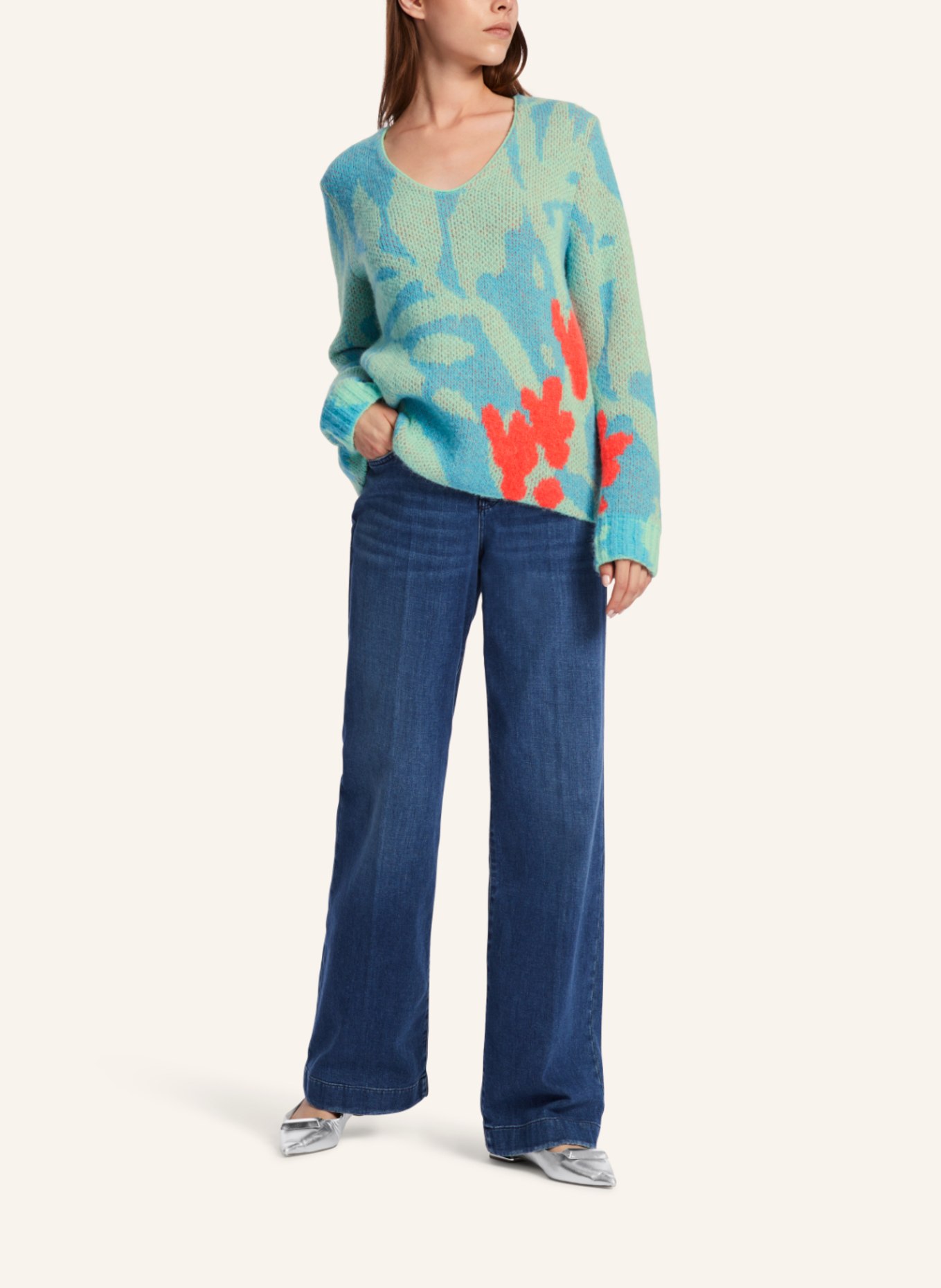 MARC CAIN Pullover, Farbe: GRÜN (Bild 4)