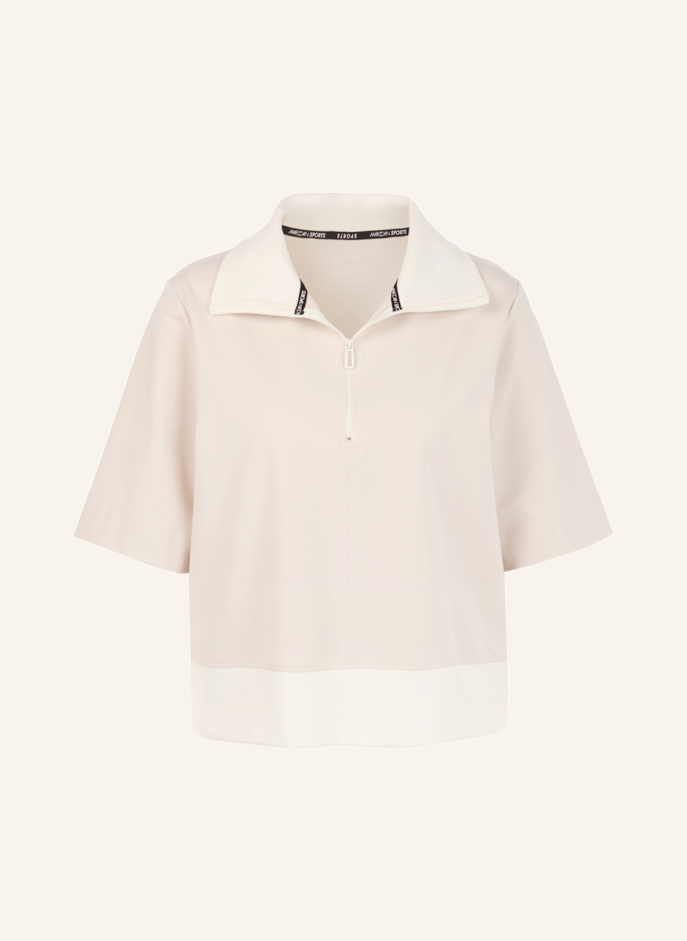 MARC CAIN Poloshirt: CREME