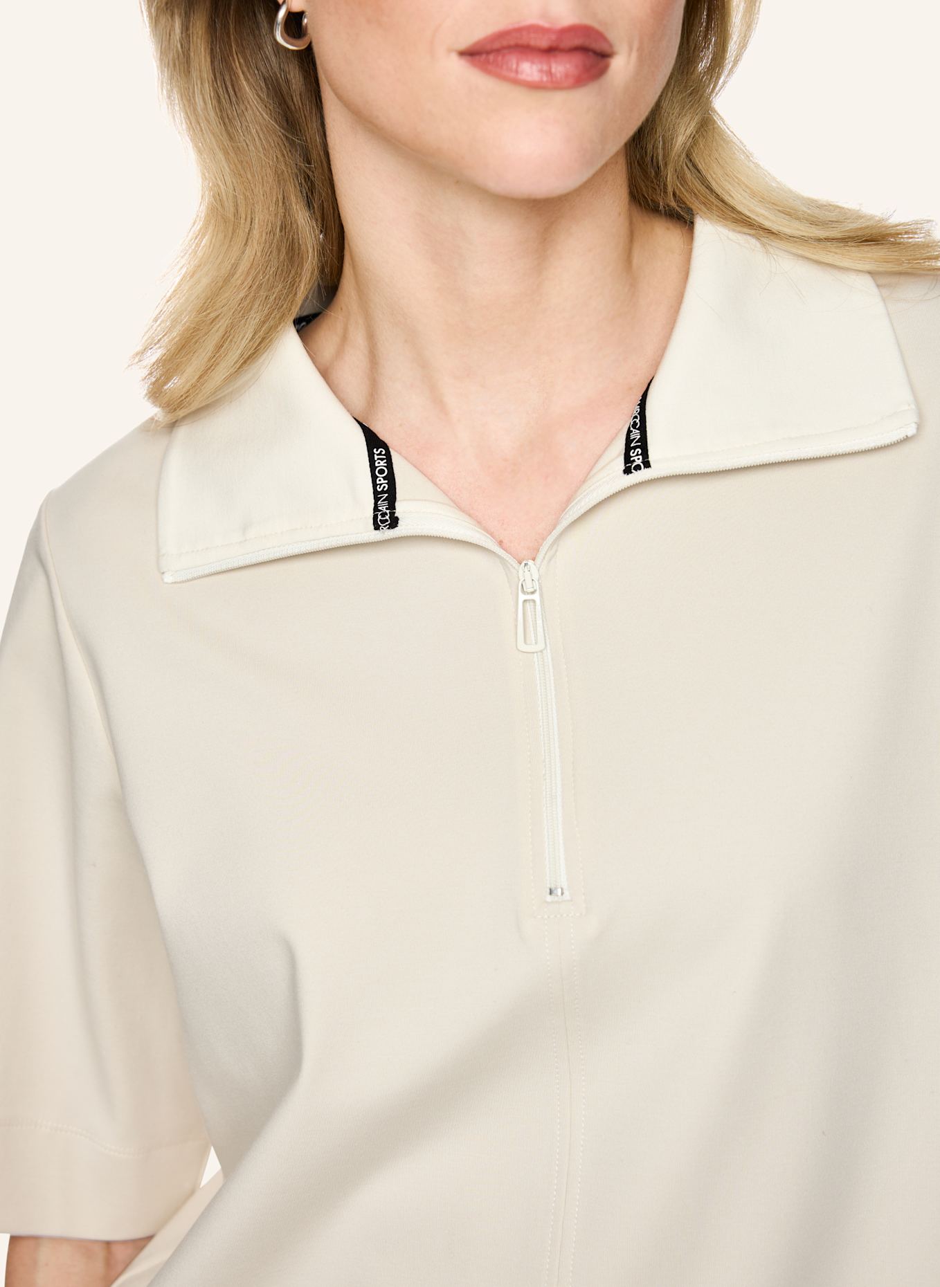 MARC CAIN Poloshirt: CREME