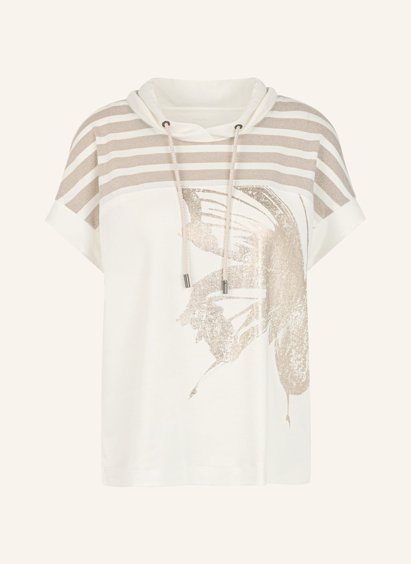 MARC CAIN Blusenshirt: WEISS/ CREME