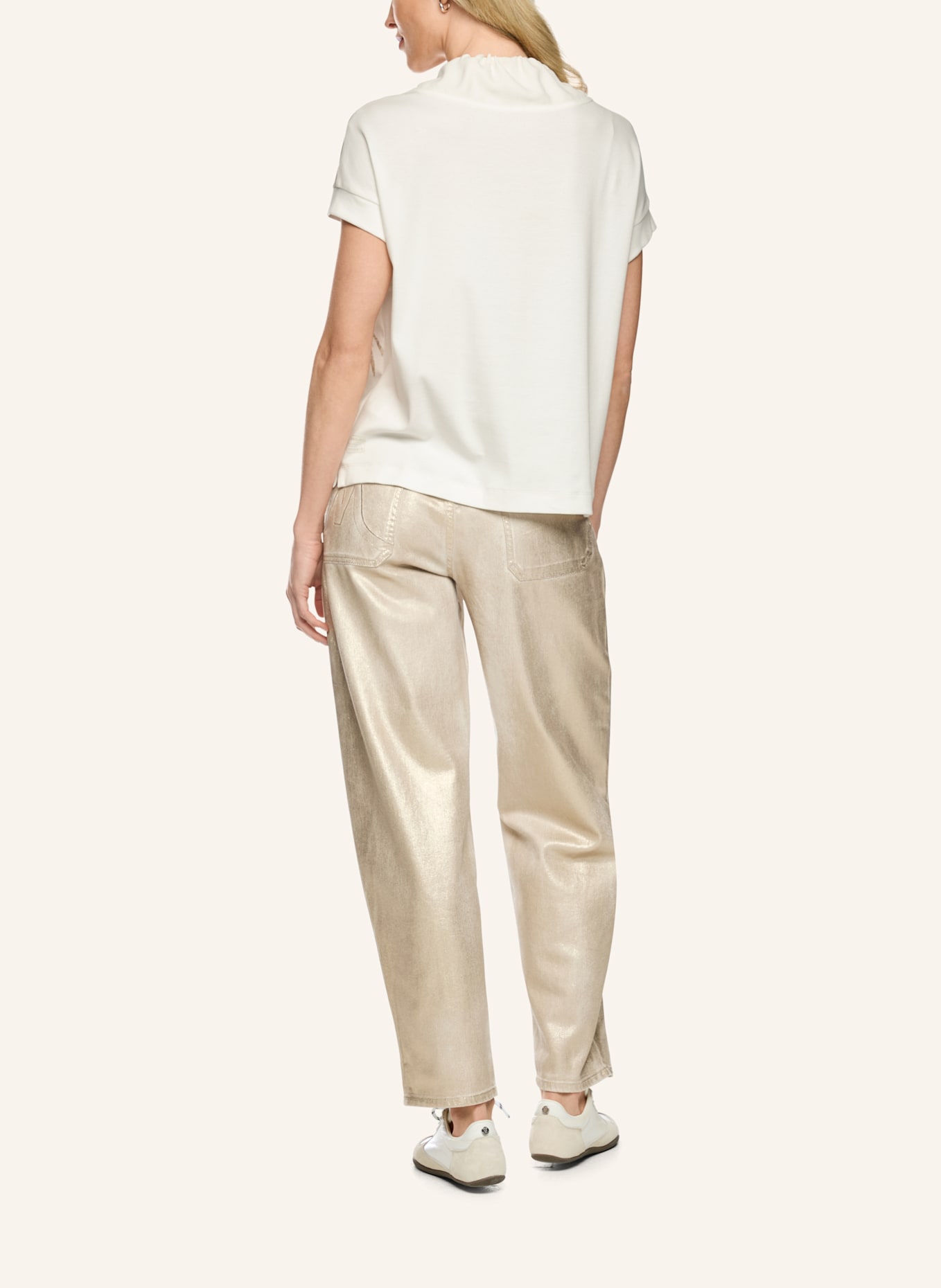 MARC CAIN Blusenshirt: WEISS/ CREME