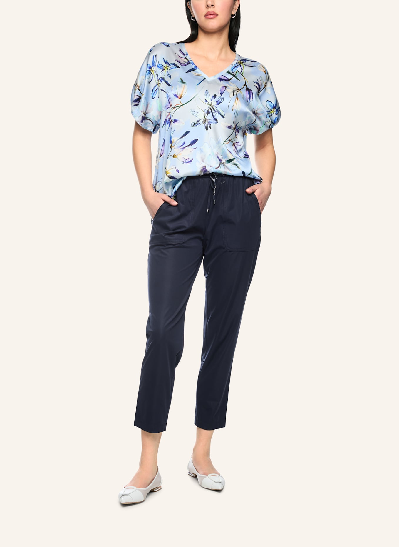 MARC CAIN Hose RHODOS: DUNKELBLAU