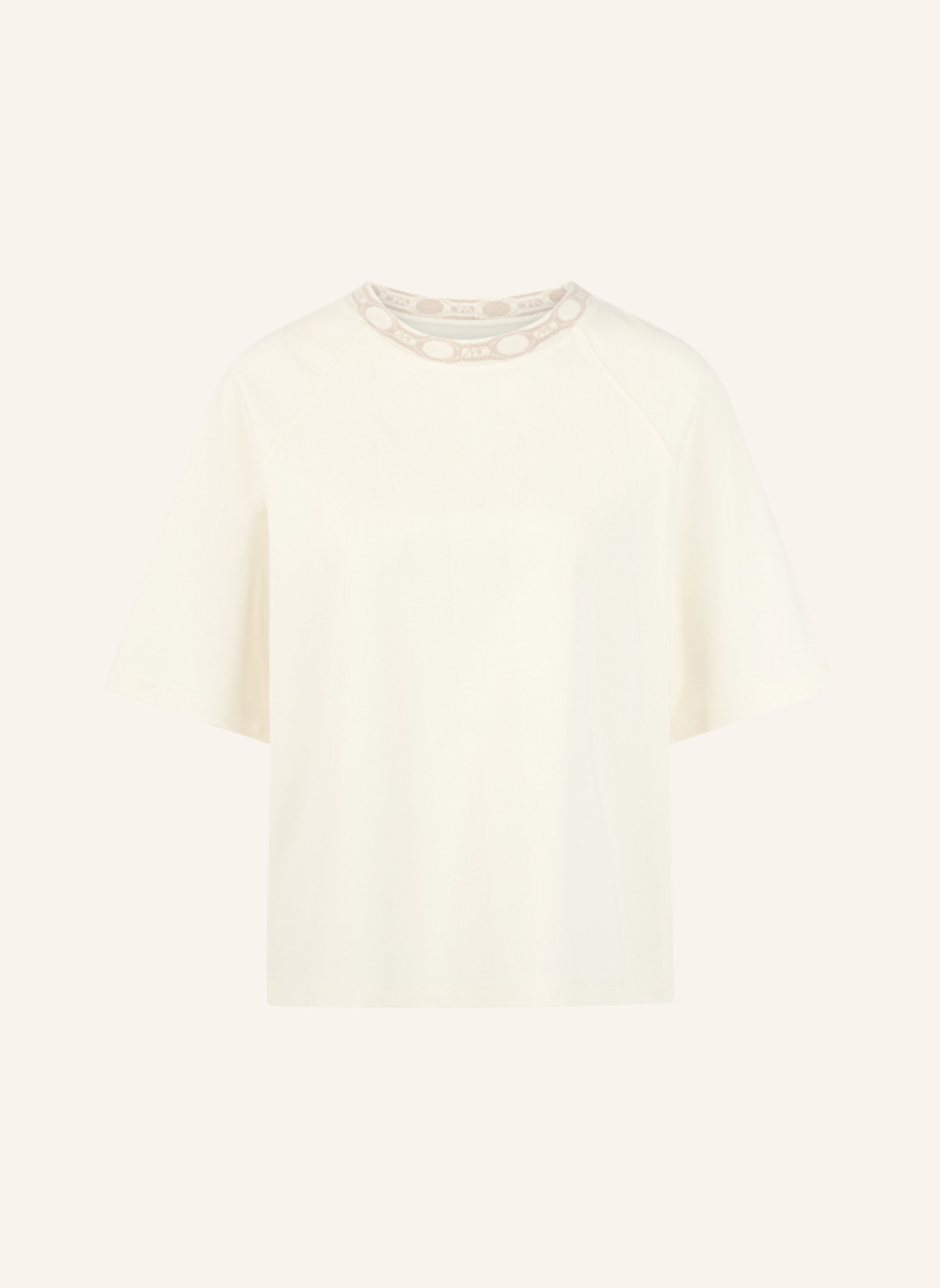 MARC CAIN T-Shirt: WEISS/ CREME