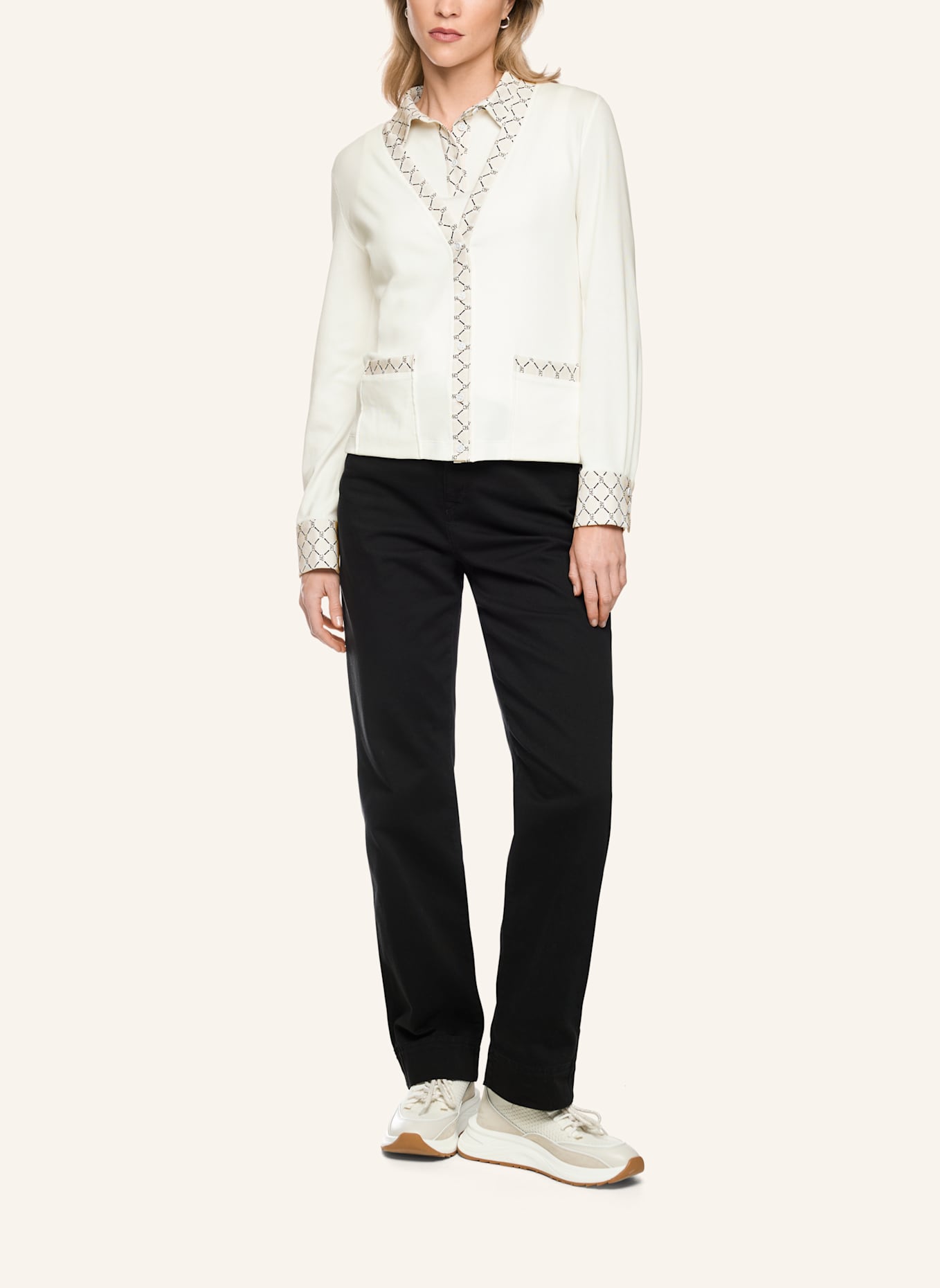 MARC CAIN Jacke: WEISS/ CREME