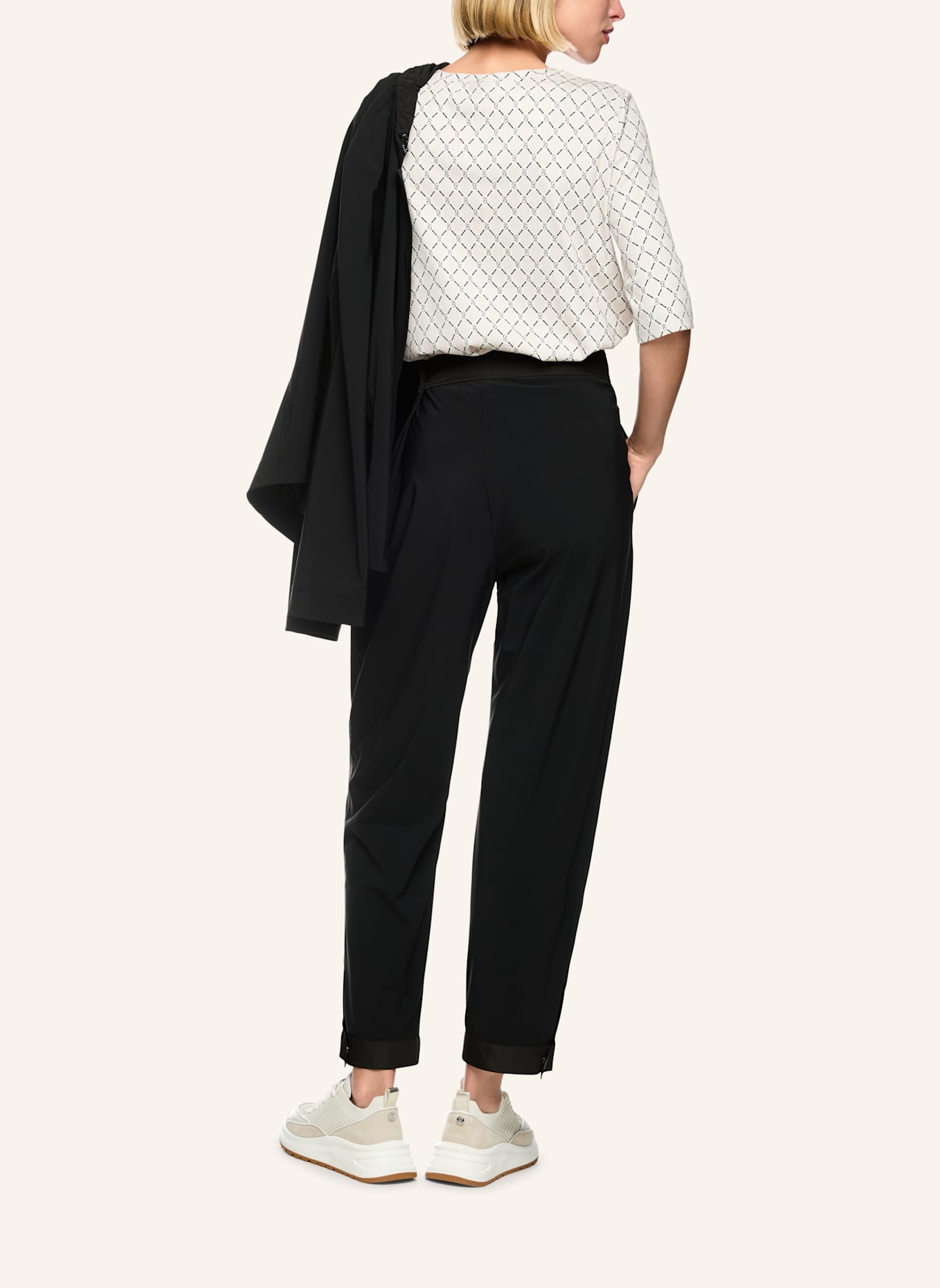 MARC CAIN 7/8-Hose WOKHA: SCHWARZ