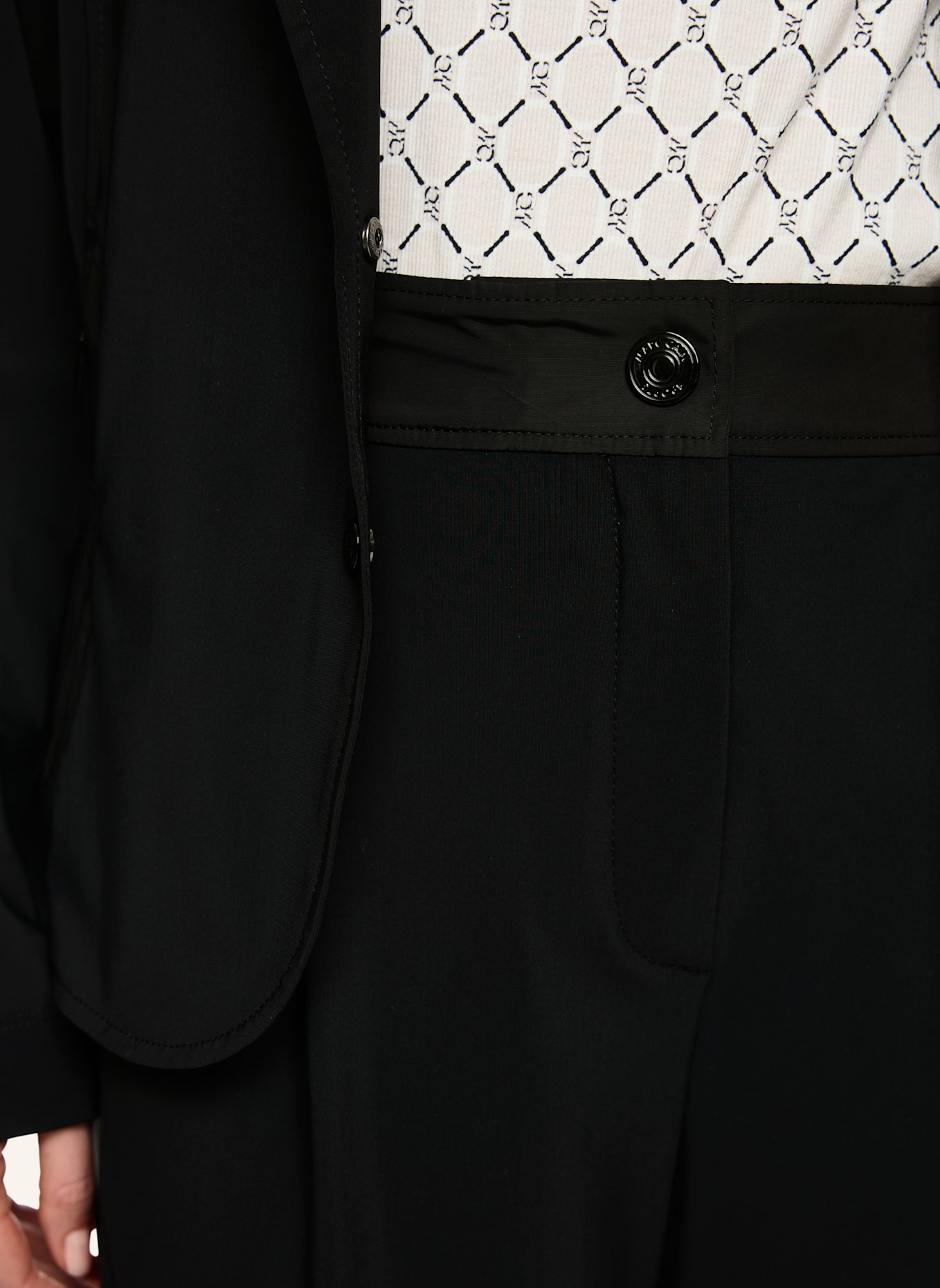 MARC CAIN 7/8-Hose WOKHA: SCHWARZ