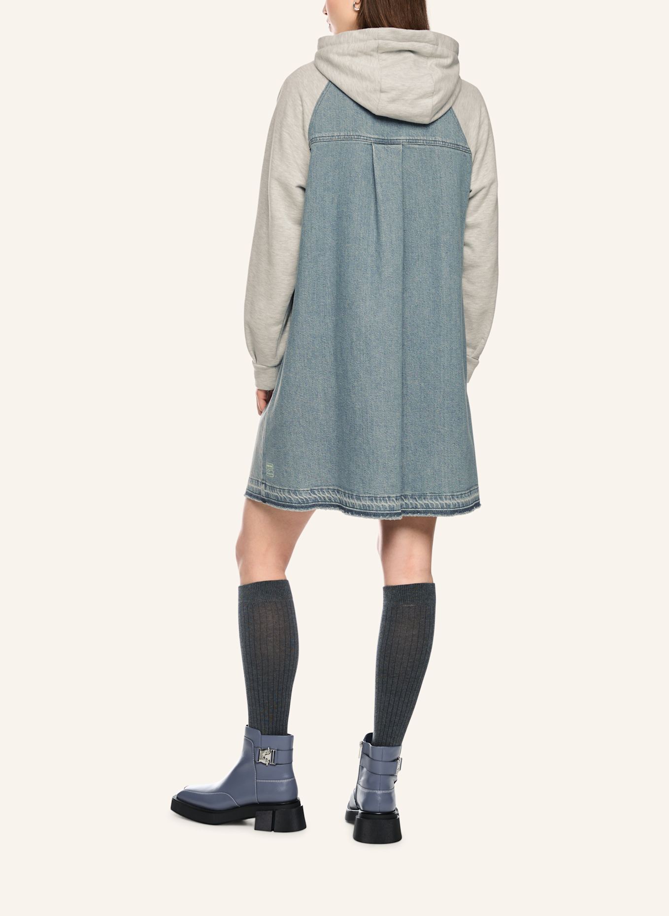 MARC CAIN Kleid: DUNKELBLAU/ BLAU