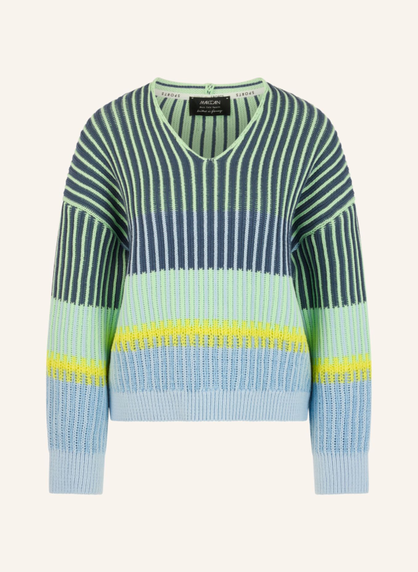 MARC CAIN Pullover: HELLBLAU
