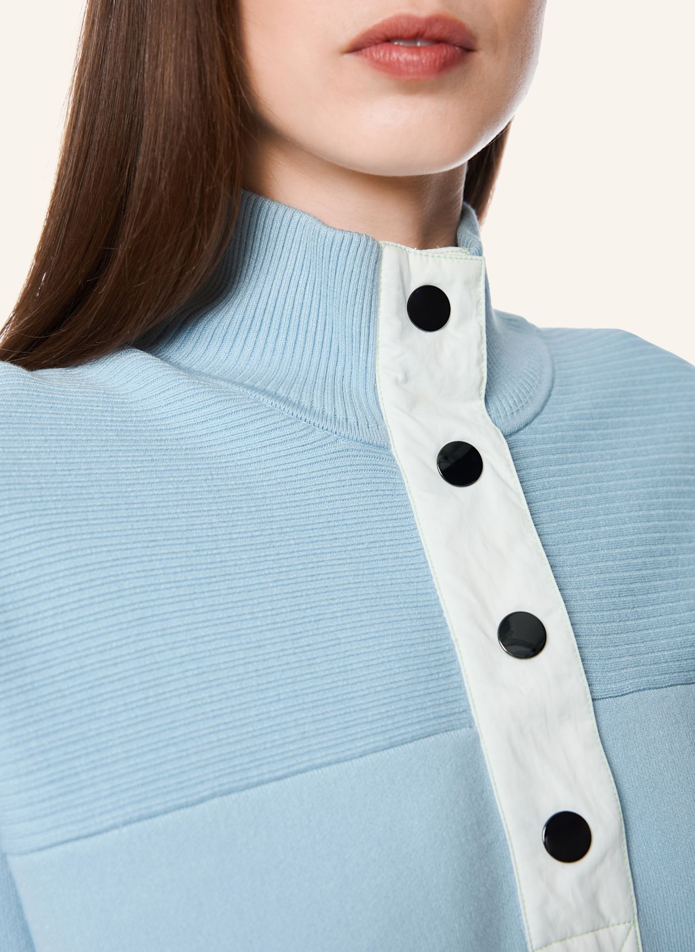 MARC CAIN Pullover: HELLBLAU