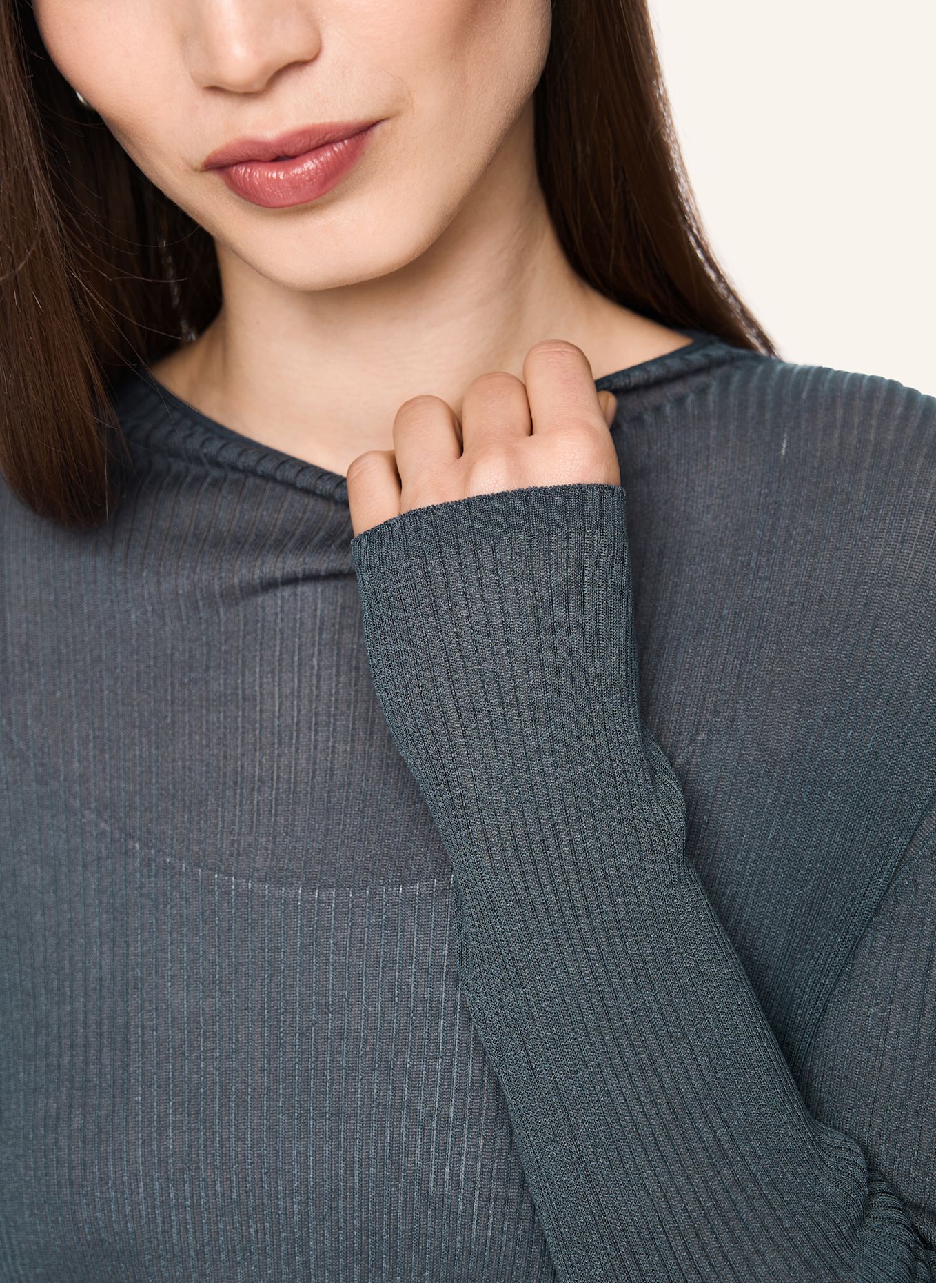 MARC CAIN Pullover: GRAU