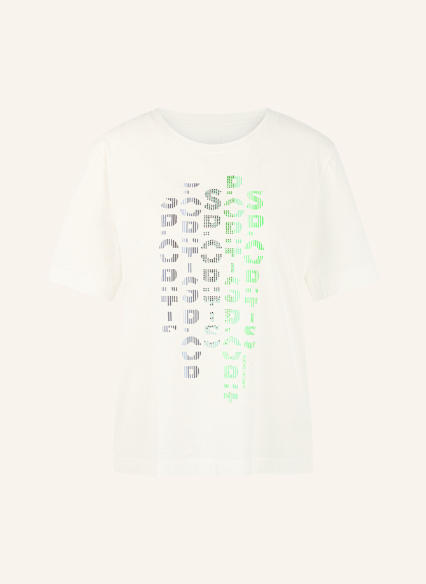 MARC CAIN T-Shirt: WEISS/ CREME
