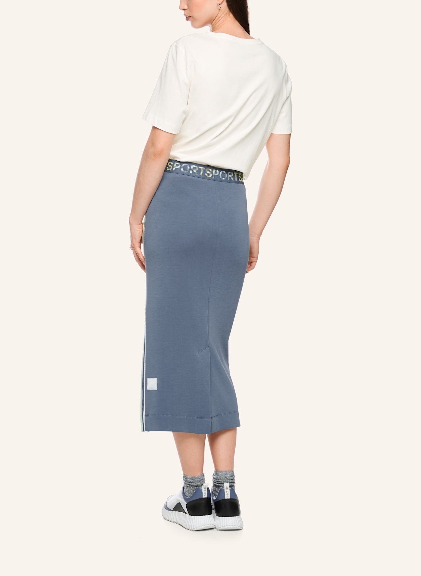 MARC CAIN T-Shirt: WEISS/ CREME