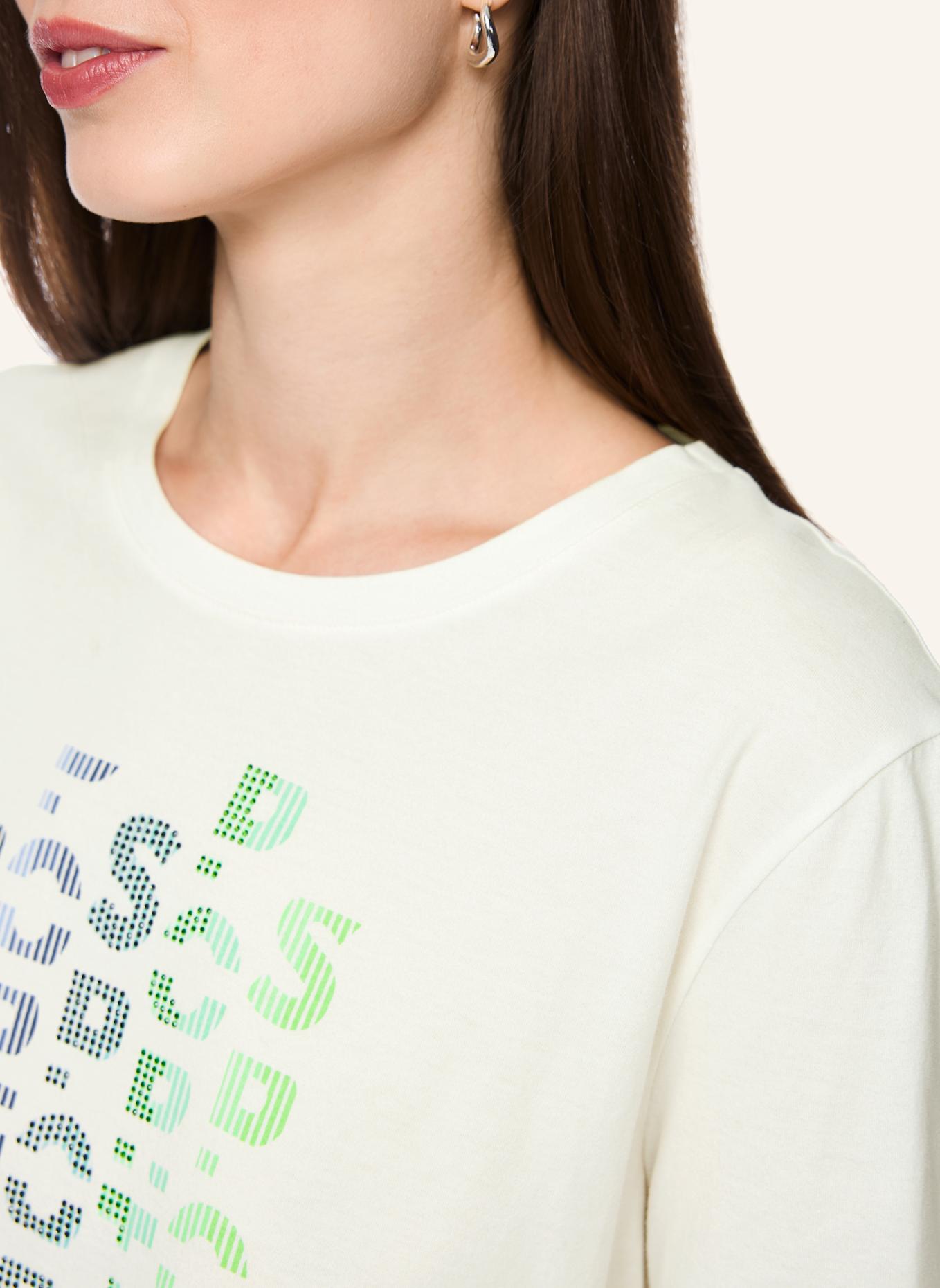 MARC CAIN T-Shirt: WEISS/ CREME