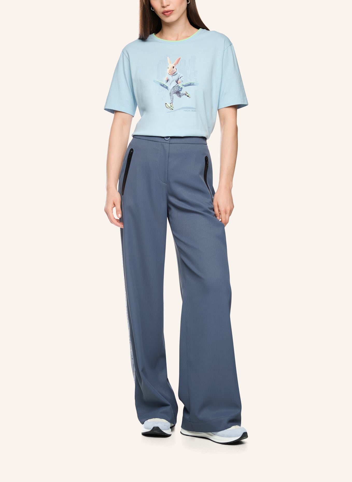 MARC CAIN T-Shirt: HELLBLAU