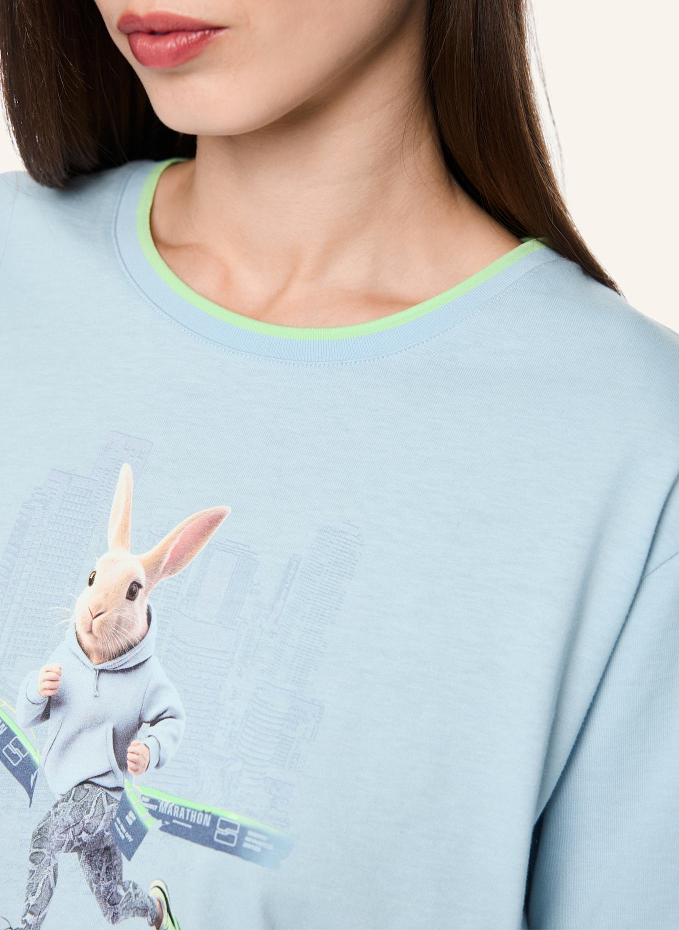 MARC CAIN T-Shirt: HELLBLAU