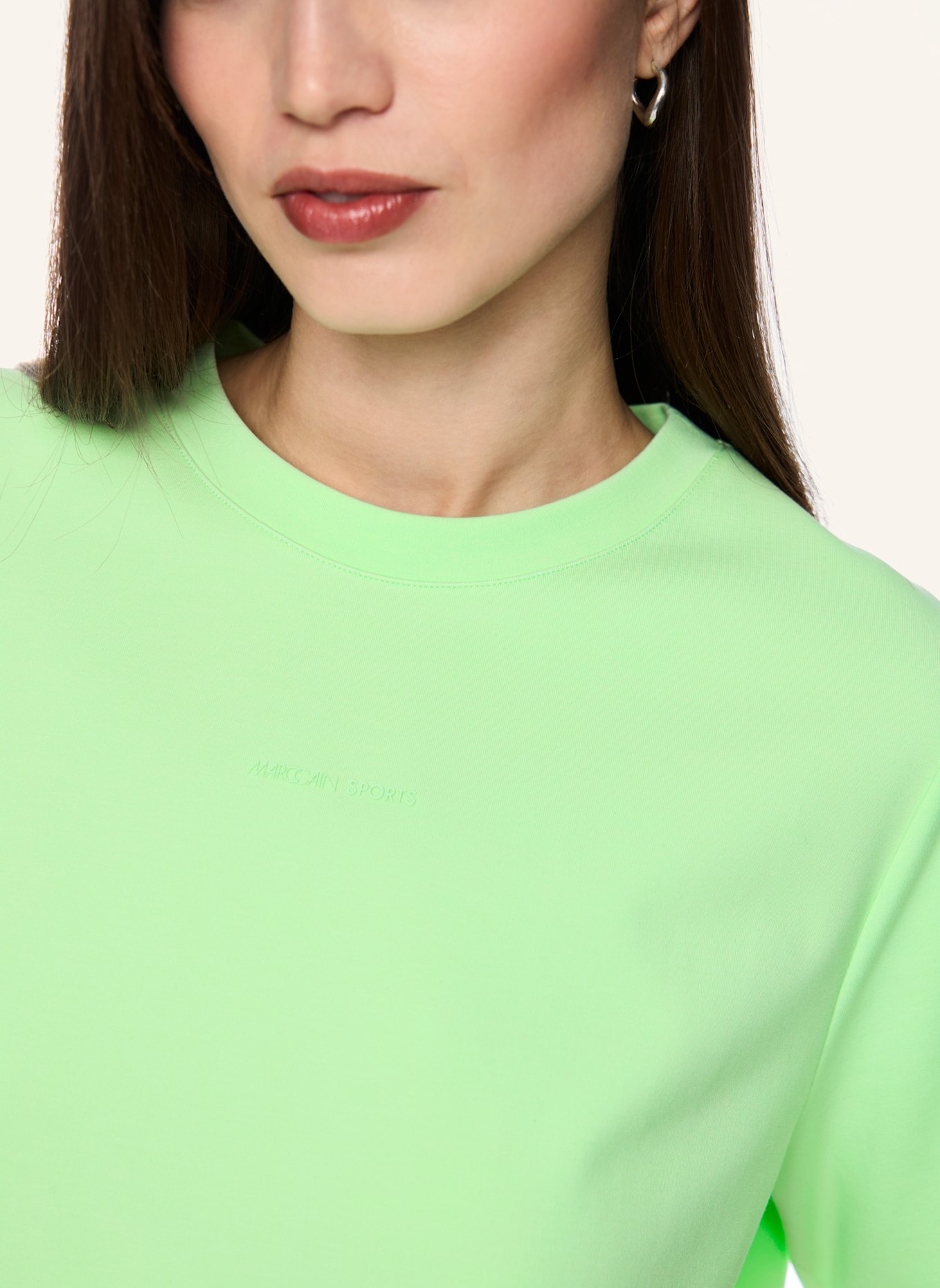 MARC CAIN T-Shirt: HELLGRÜN
