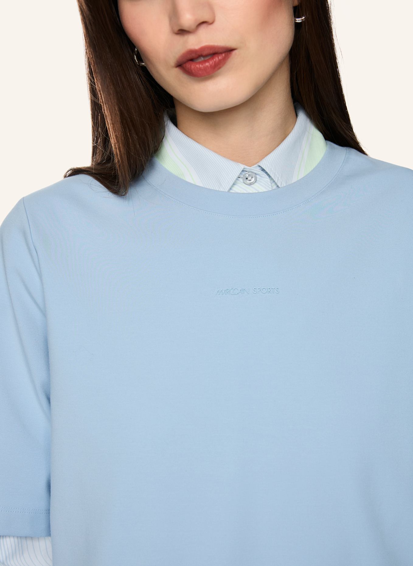 MARC CAIN T-Shirt: HELLBLAU