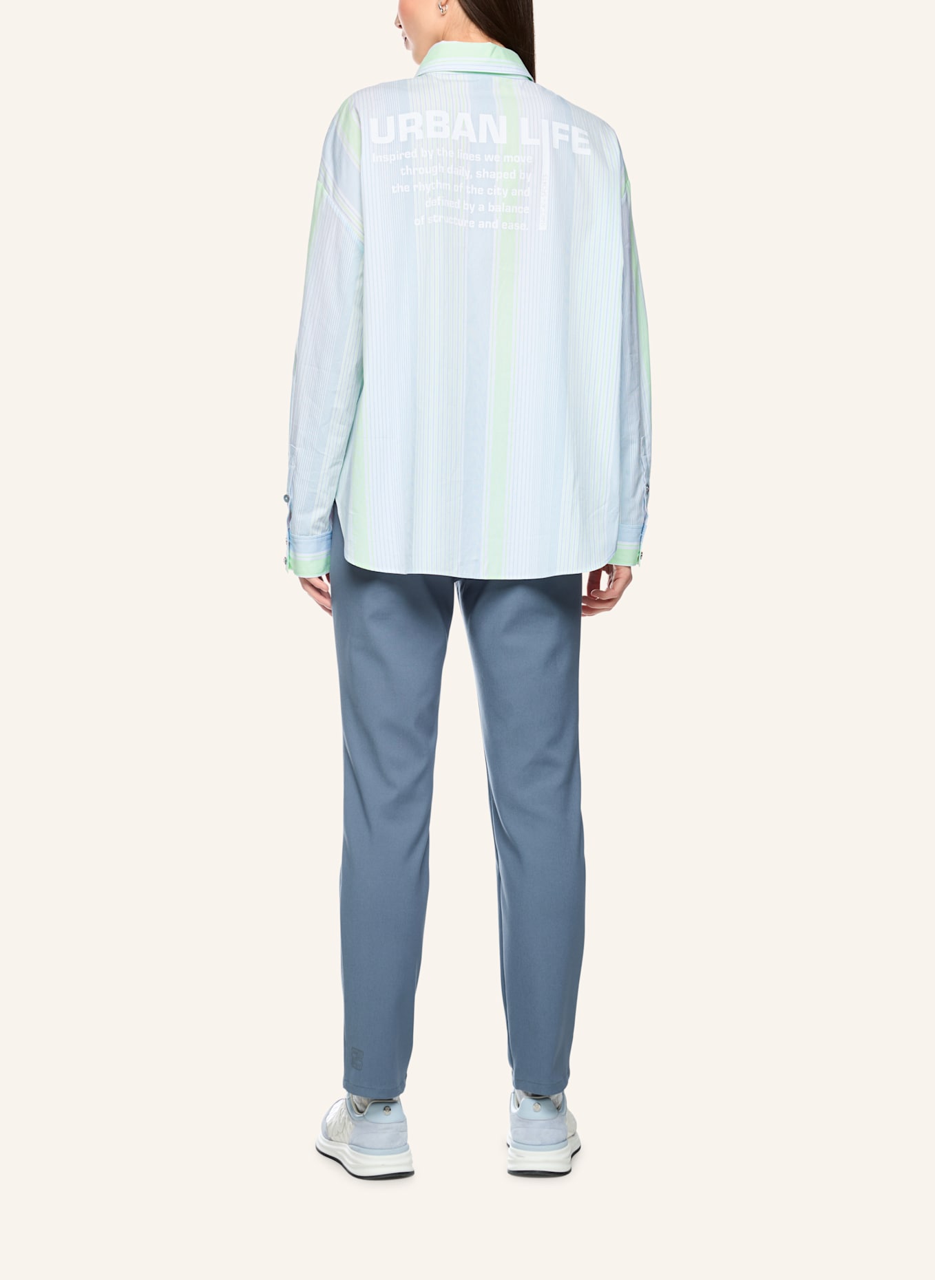 MARC CAIN Bluse: HELLBLAU