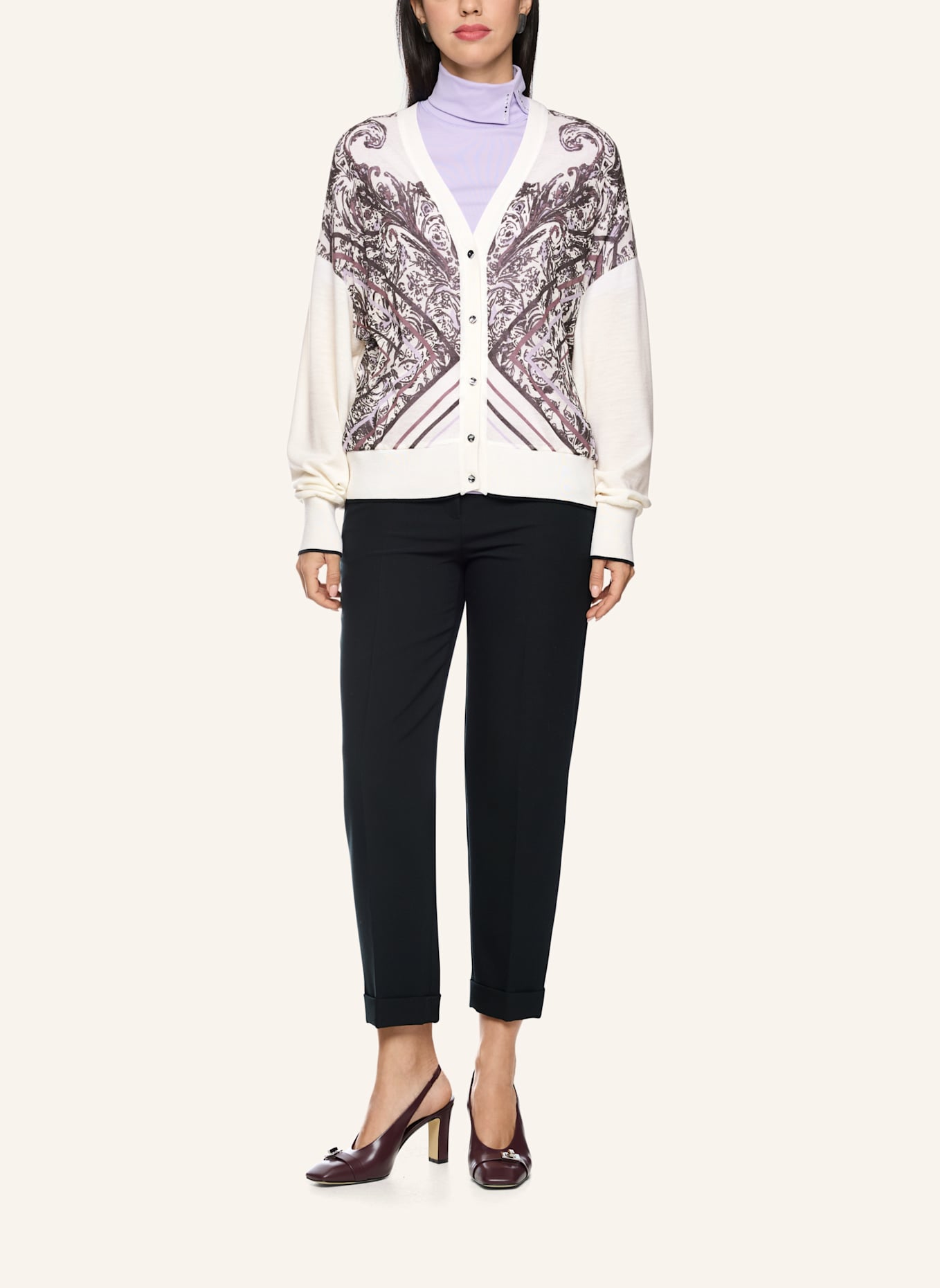 MARC CAIN Cardigan: WEISS