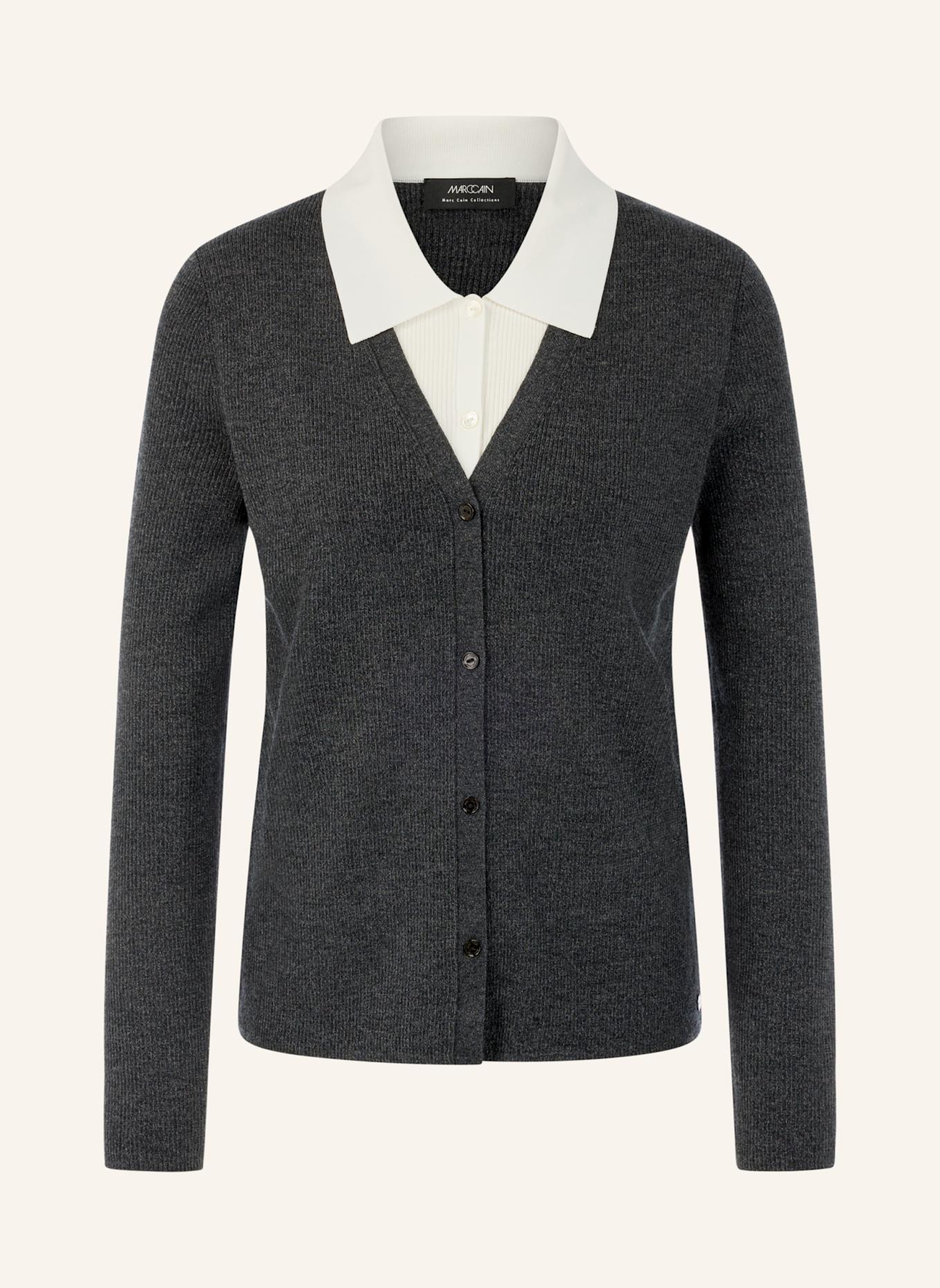 MARC CAIN Cardigan: GRAU